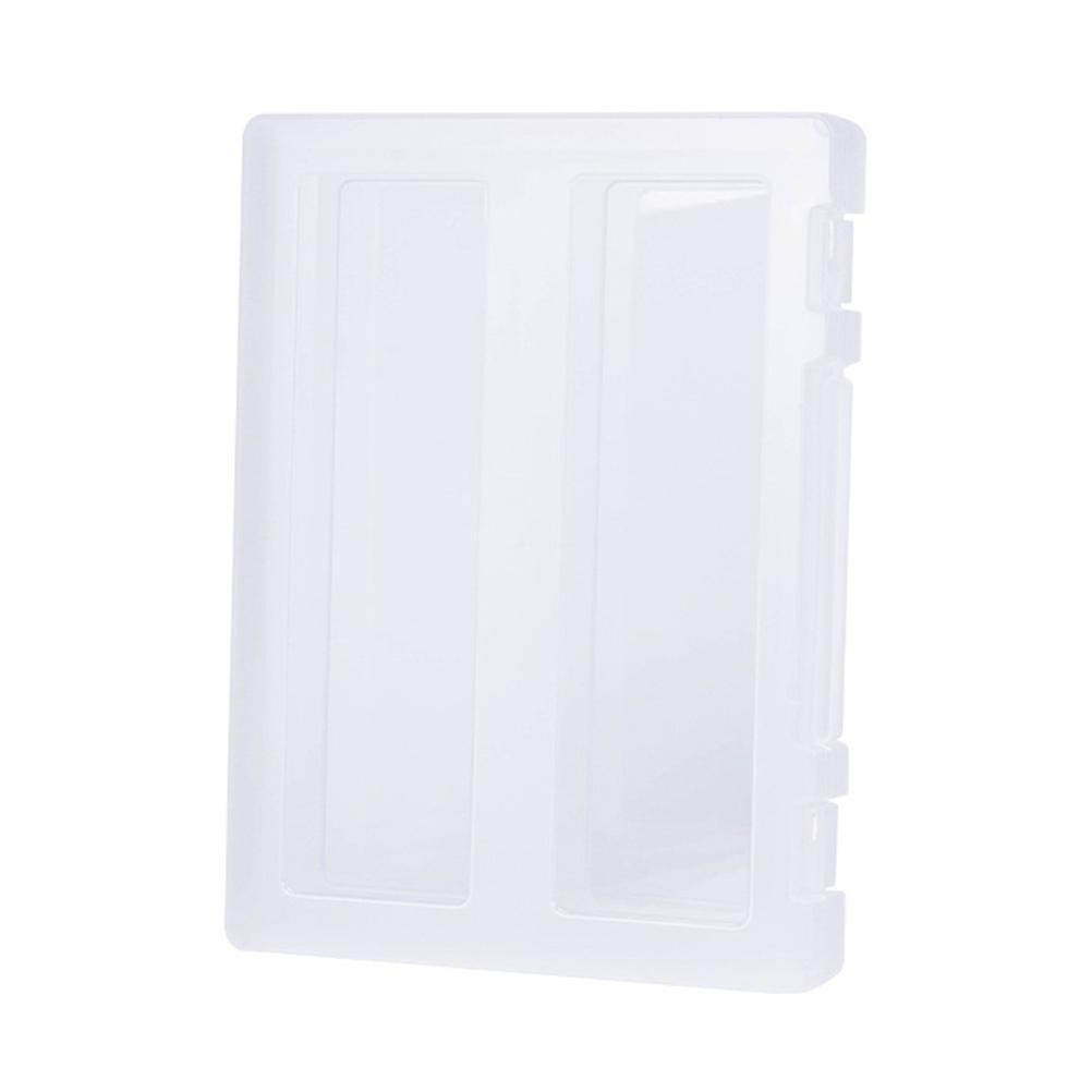 Paper Files Case Document Organizer for Storage 2Pcs Transparent Plastic Box