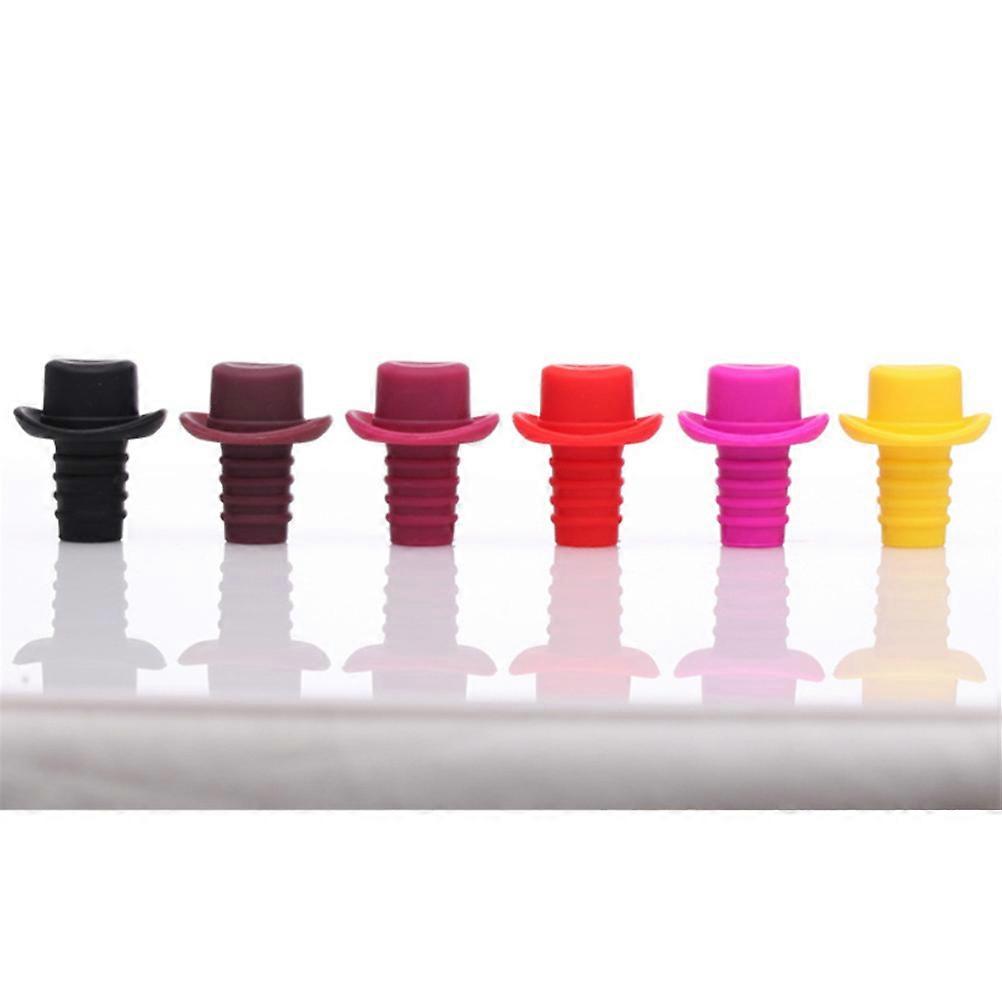 Plug Silicone for Sealing 5Pcs Hat Shaped Red