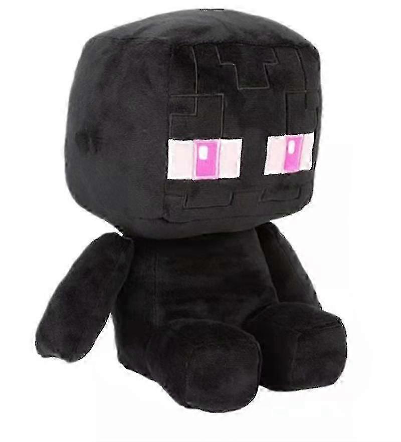Högkvalitativ Minecraft New Enderman Steve Game Peripheral Plysch Leksaksdocka 26cm