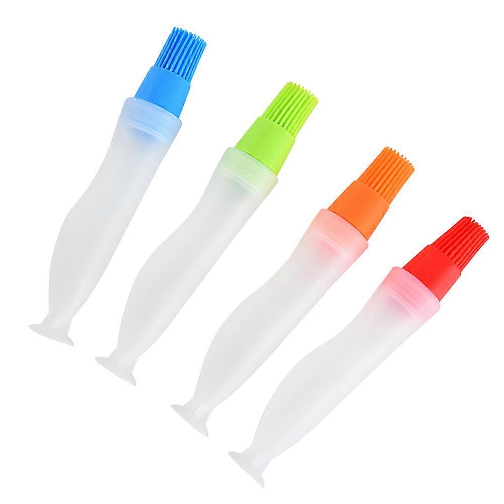 Oil Bottle Brush Kitchen Baking Tool Multifunctional 4Pcs Mixed Color