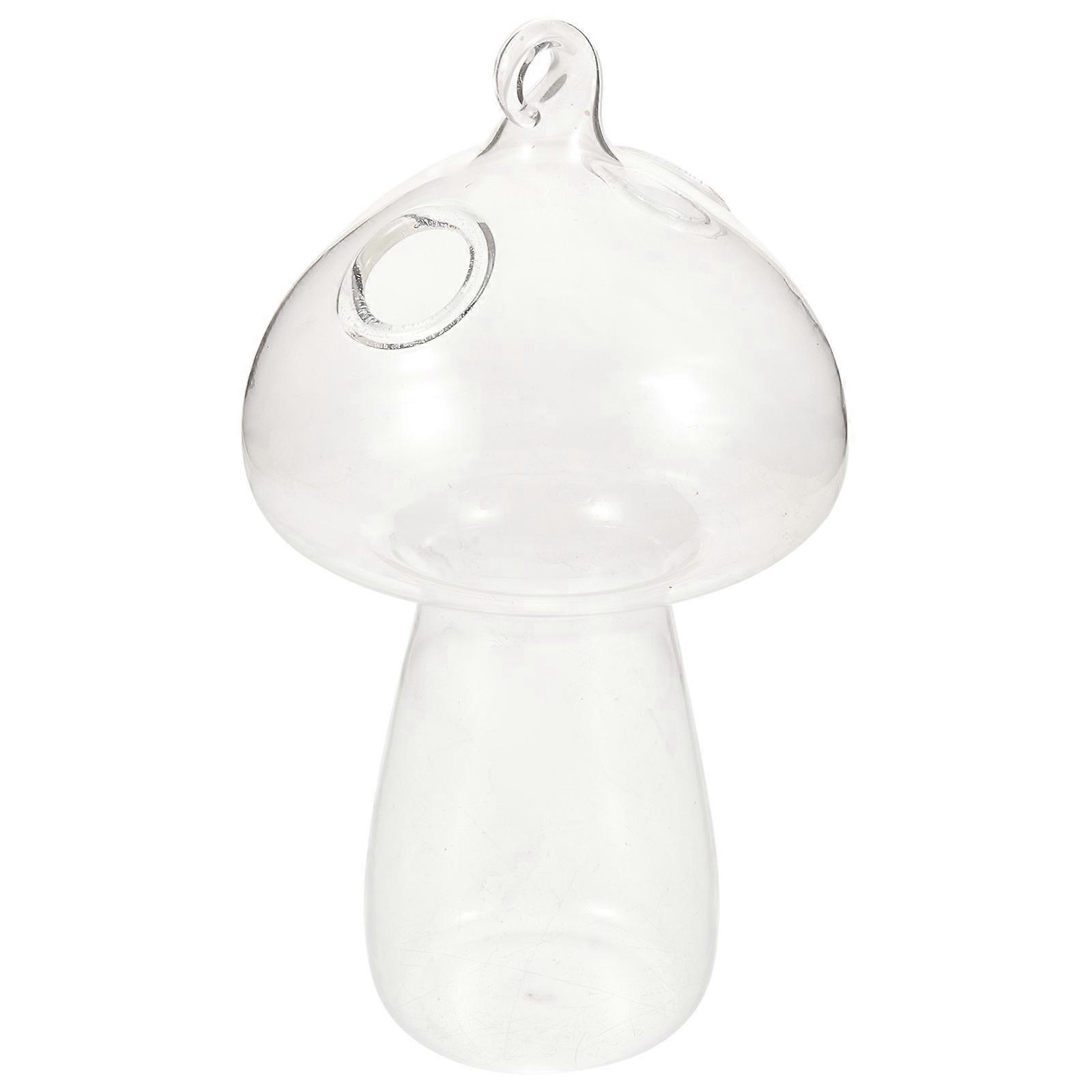Mushroom Vase Glass Planter for Wall Hanging Indoor Use 5Pcs Set