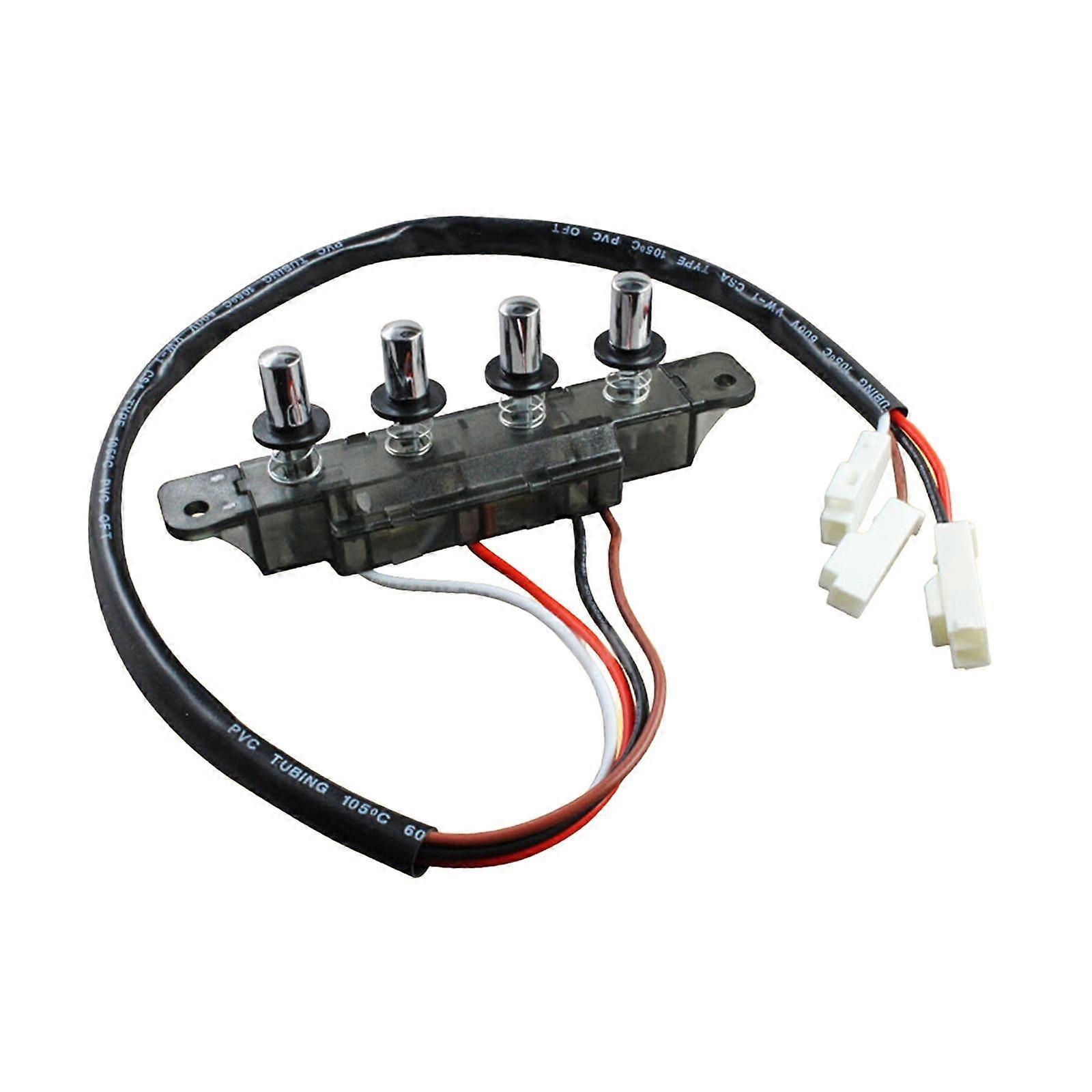 Range Hood Piano Type Key Board Switch Durable Replacement Parts Compact Panel Switch For Kitchen Pushbutton