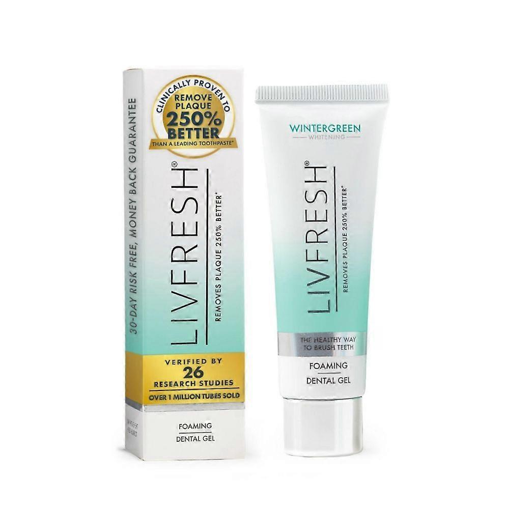 Livfresh 歯磨き粉ジェル、歯垢を 250% より良く除去することが臨床的に証明されています 50ml