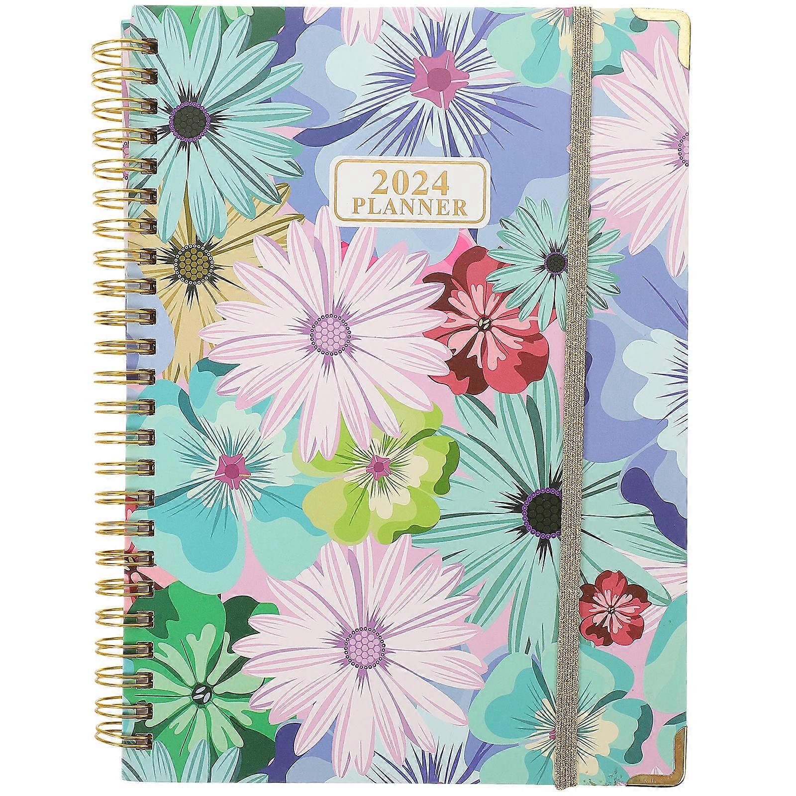 Planner Notebook Spiral Binding for Daily Use Academic Schedule Notepad