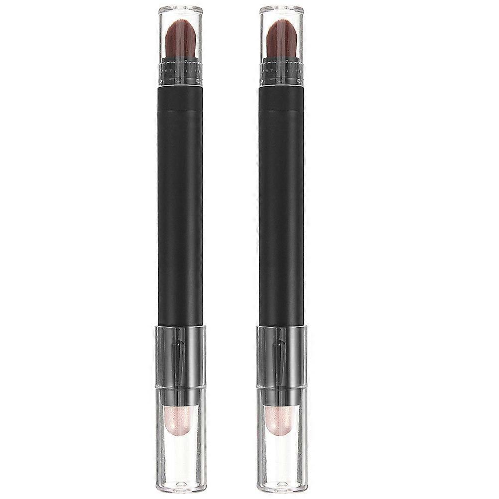 Eye Shadow Brush 2Pcs Dual End Eye Makeup Stick for Smooth Application