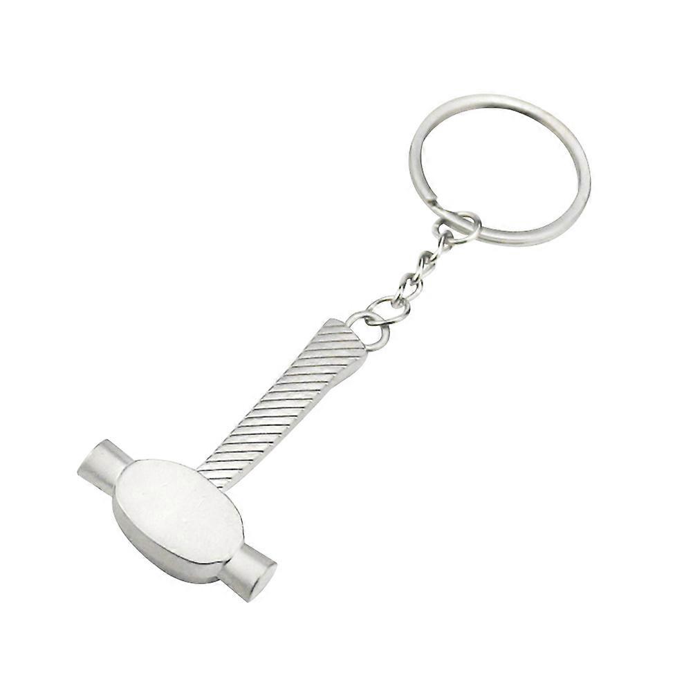 Zinc Alloy Key Holder Mini Tools Keychain for Women and Men 15Pcs Silver