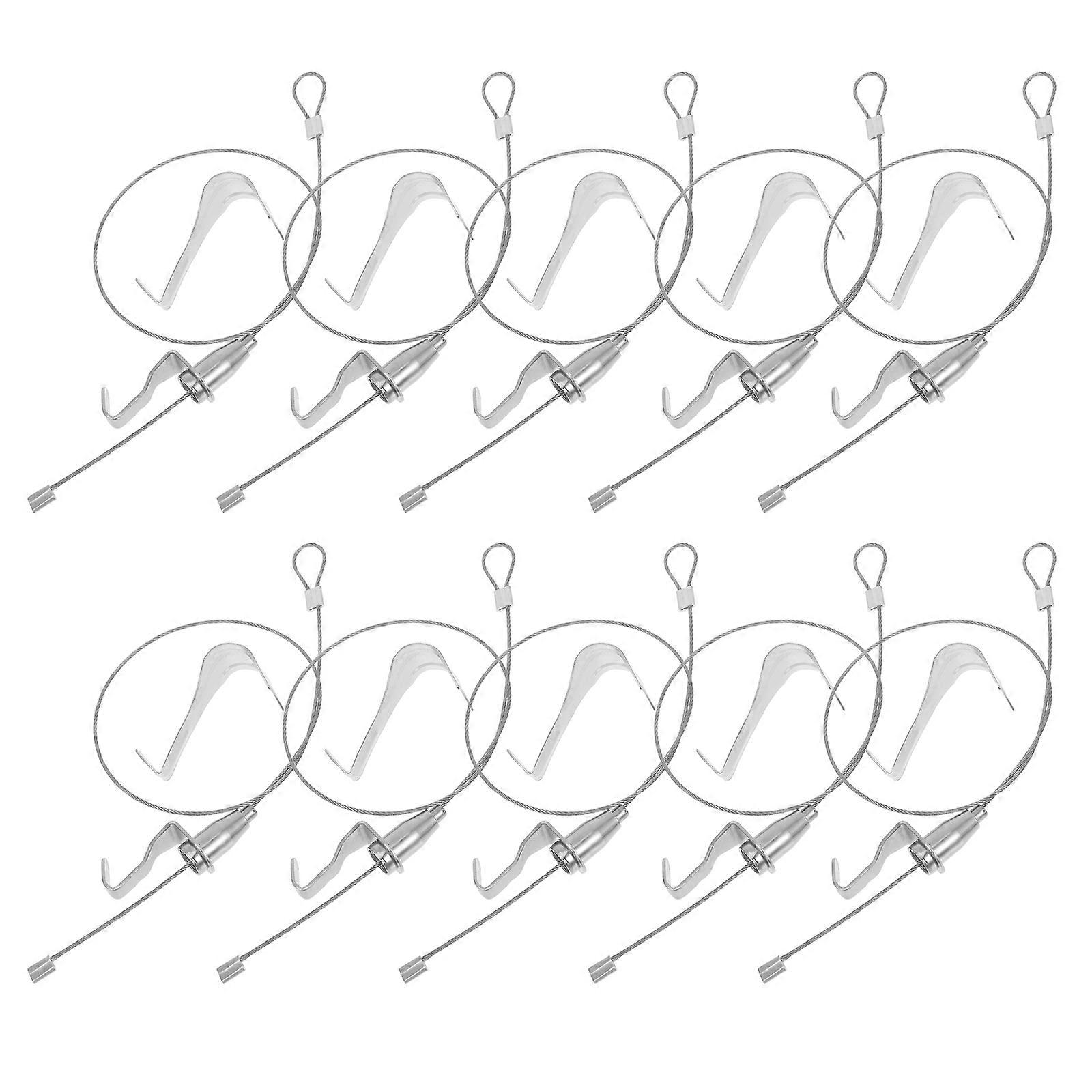 Picture Rail Hanging System Wire Hooks for Hanging 30Sets Picture Frames