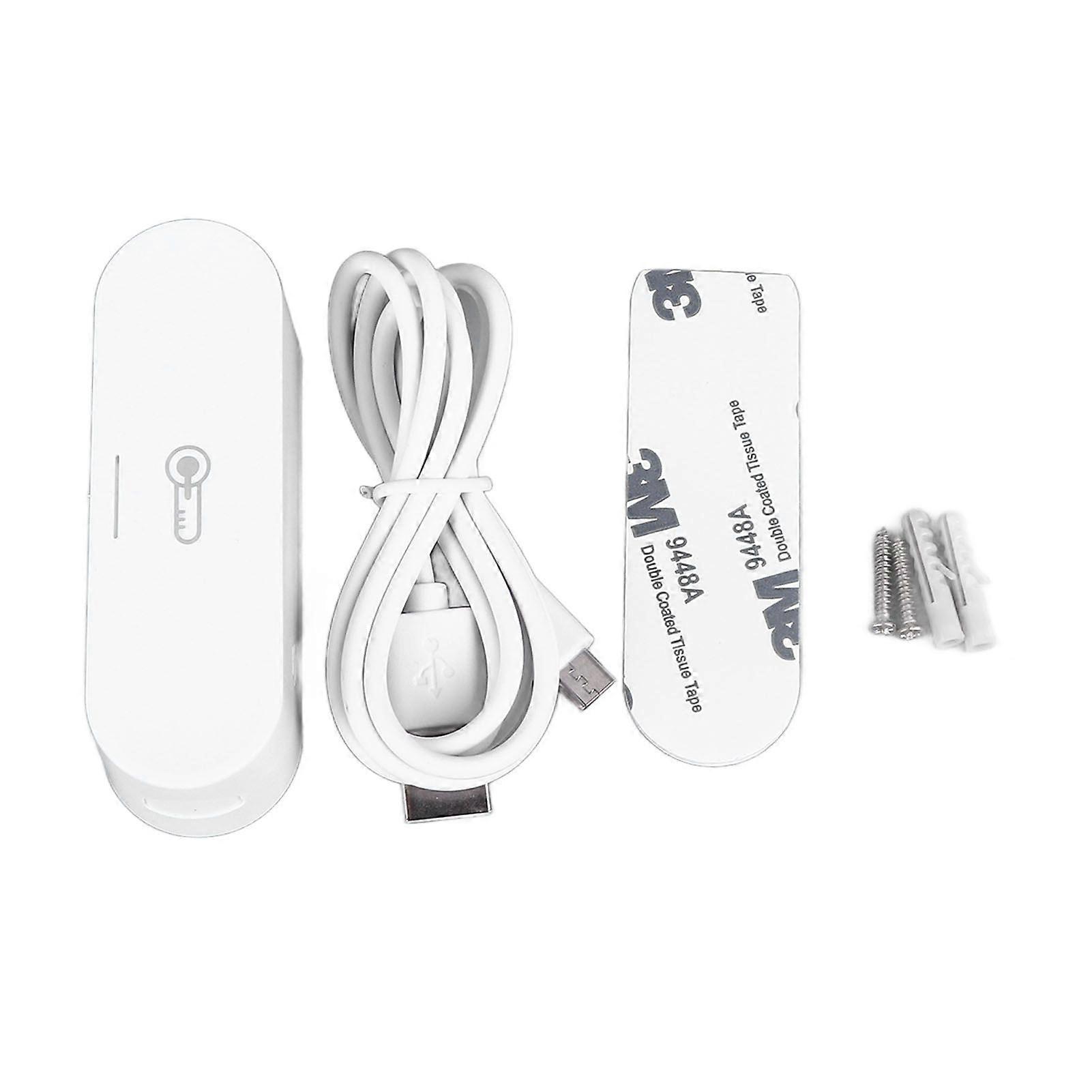 for ZigBee Temperature Humidity Sensor Real Time Monitoring USB Power Supply for TUYA Smart