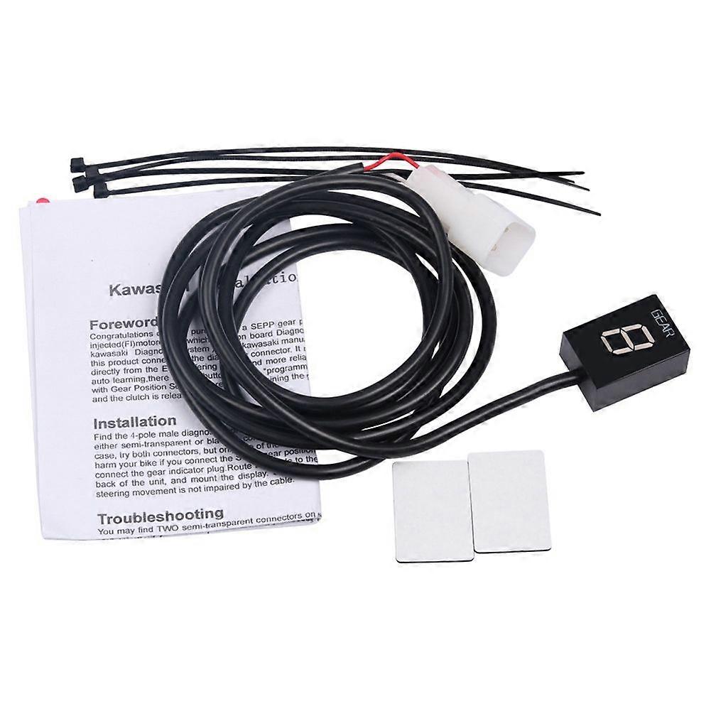 Motorcycle Gear Indicator Monitor for -6R -10R Z1000 250R 400R 650R 2003-2014 Gear Display LCD Red