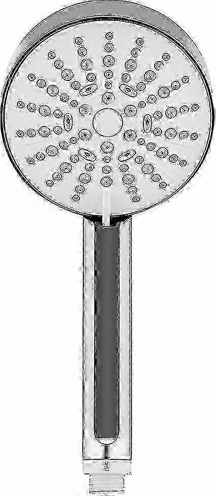 Chrome Shower Head with 4 Spray Settings - 11cm High-Pressure Water-Saving Design for Efficient Showering