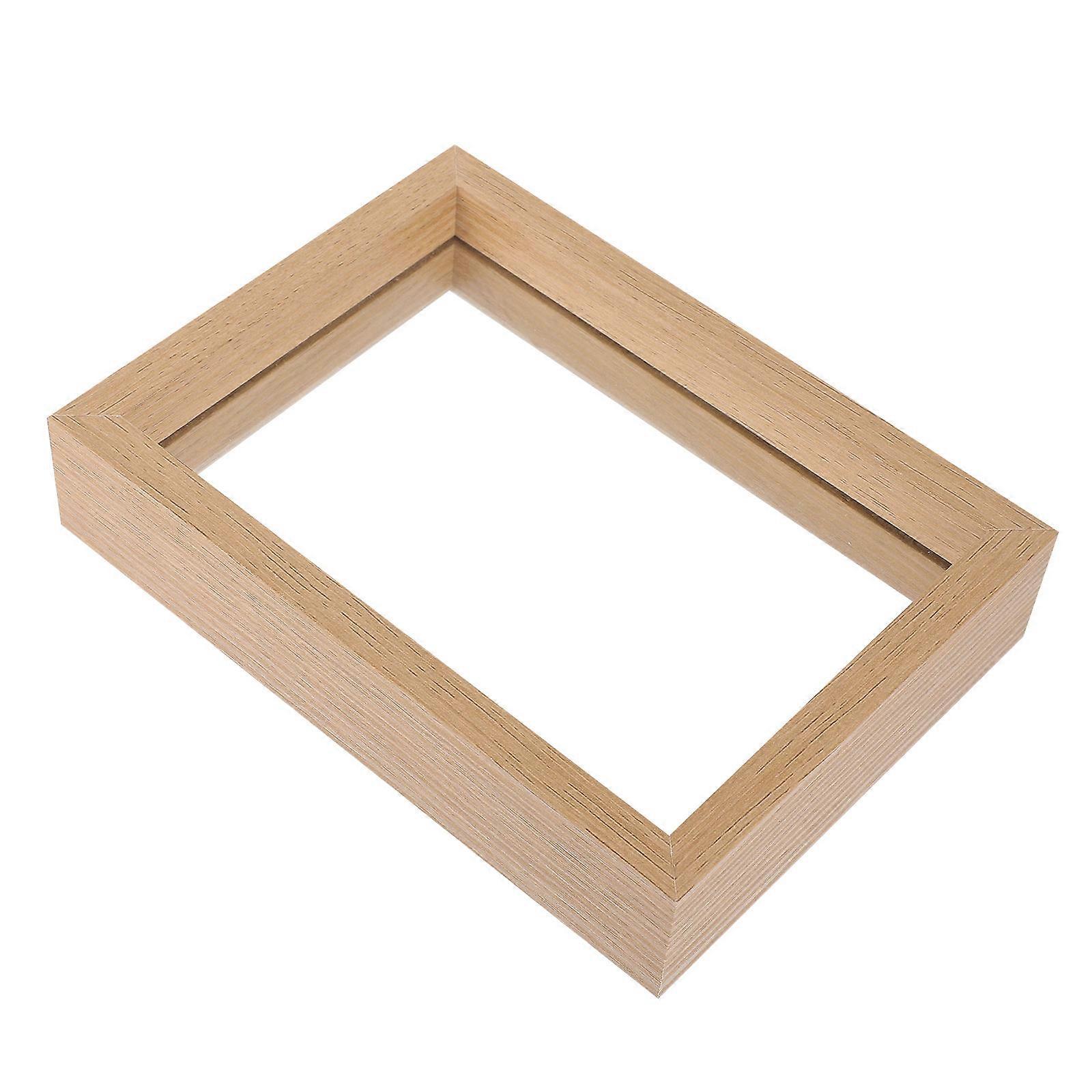 Pressed Flower Frame Wooden Glass Display Frame for Decor 4Pcs