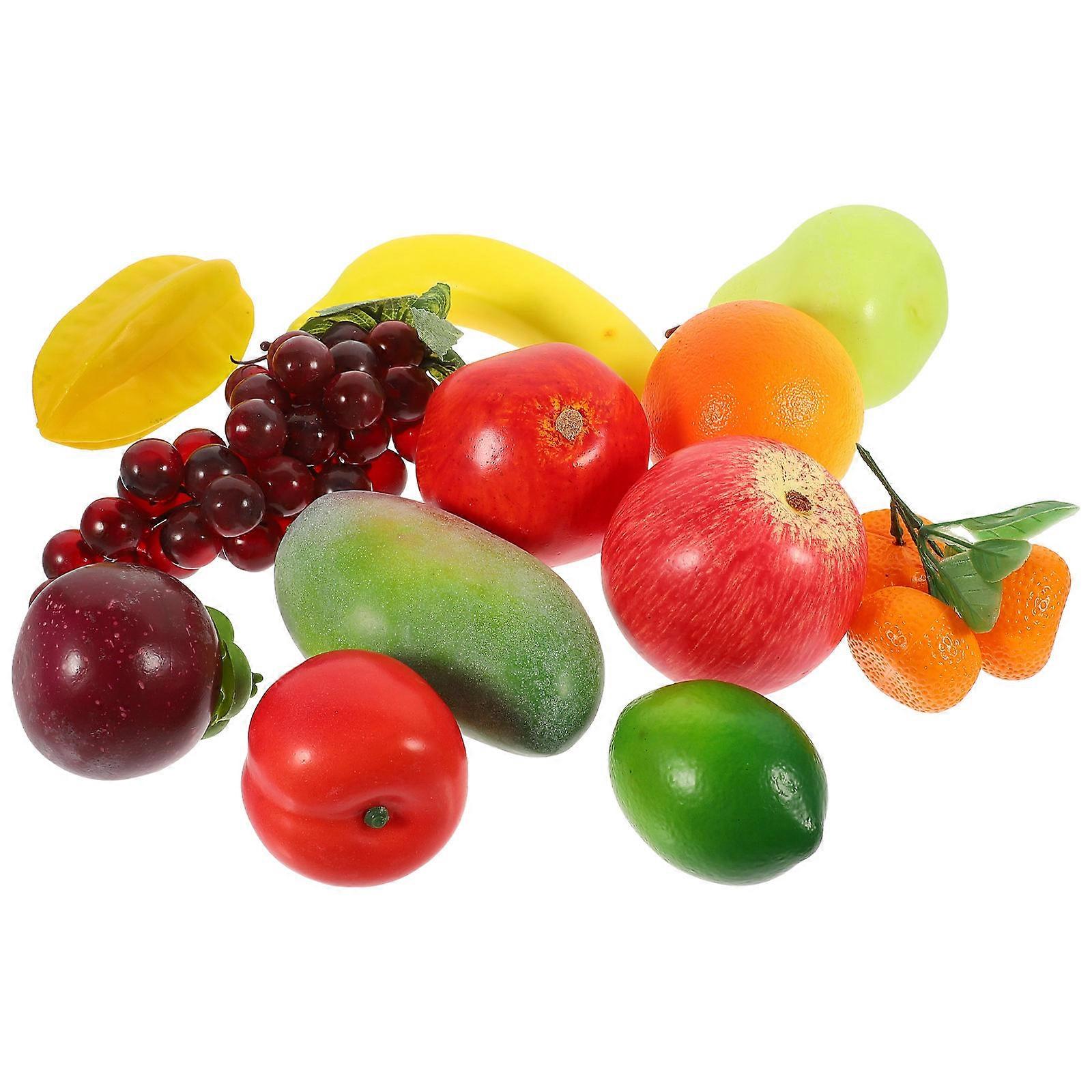 Fake Fruit 48Pcs Assorted Artificial Fruits for Photo Props