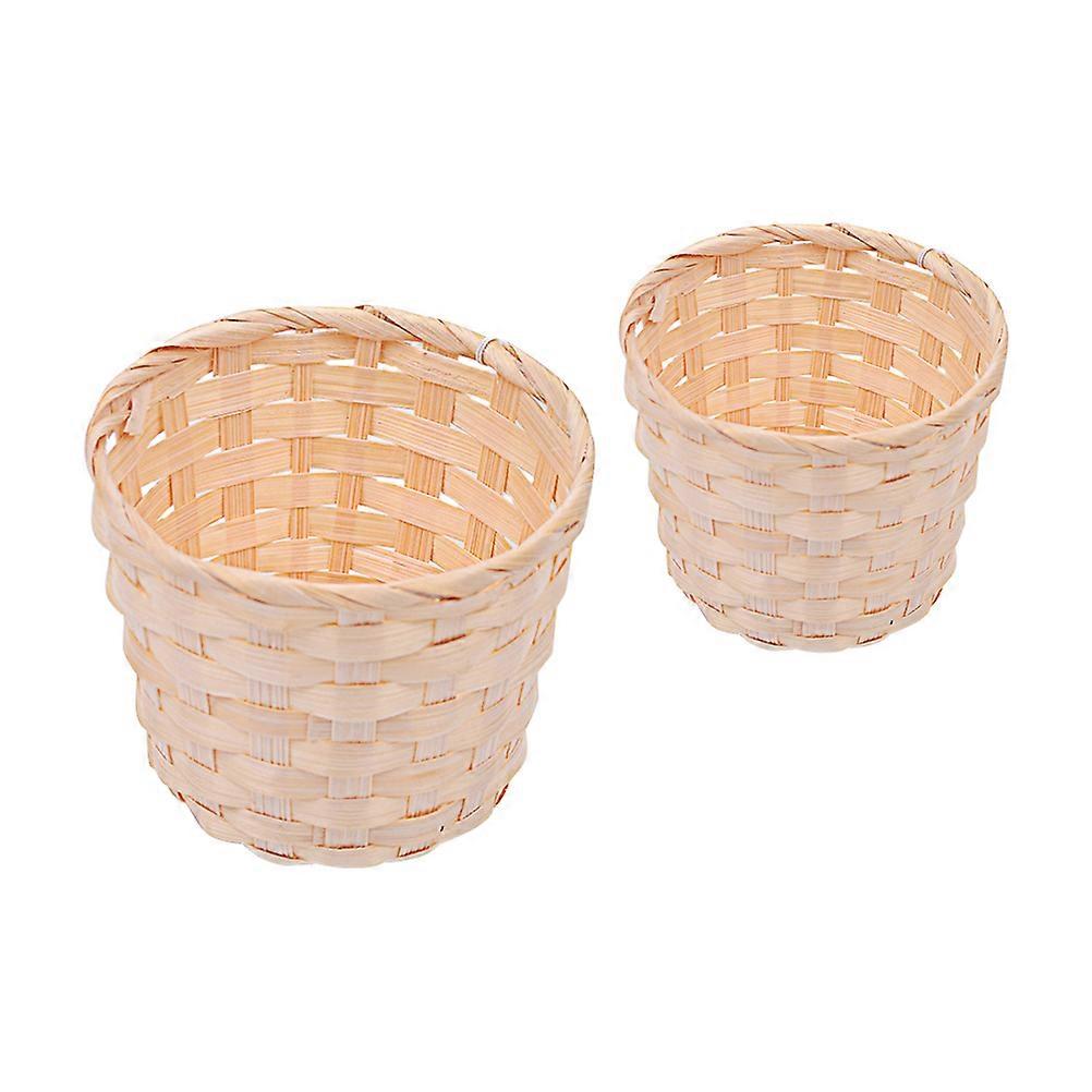 Versatile Bamboo-Woven Baskets for Storage 36Pcs Multifunction Baskets
