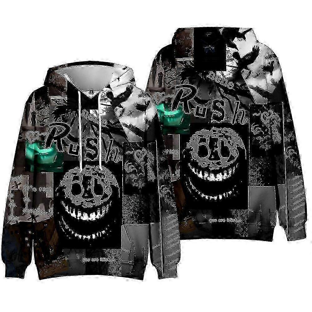 Roblox Portas Impresso Casual Drawstring Hoodies com bolsos com capuz Pullover Jumper Sweatshirt Tops para meninos meninas fãs