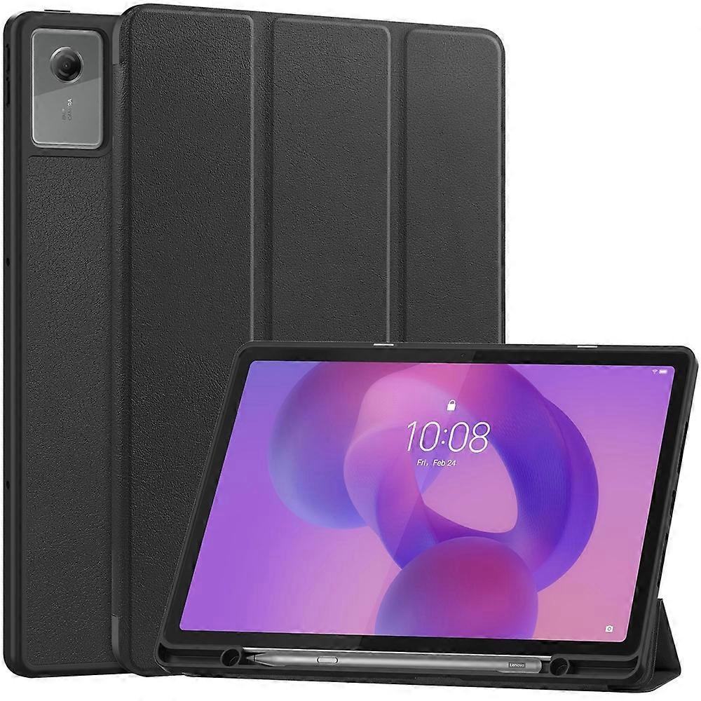 Compatible For Lenovo Idea Tab Plus Stand Case Shock-Absorbent Leather Tablet Cover with Pen Slot