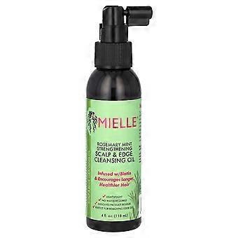 Mielle, Óleo de Limpeza Fortalecedor para Couro Cabeludo e Pontas, Alecrim e Hortelã, 118 ml (4 fl oz)
