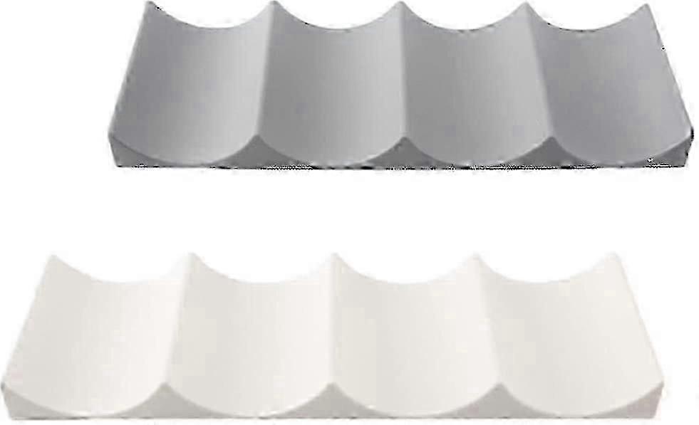 2pcs European Style Plastic Wine Rack, Beer Can Organizer, Stackable Wine Rack For 10 Wine Bottles, Fridge Stackable Bottle Rack, Easy Stacking