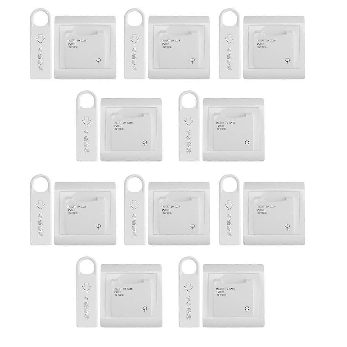10set High Grade Hotel Magnetic Card Switch Energy Saving Switch Insert Key for Power