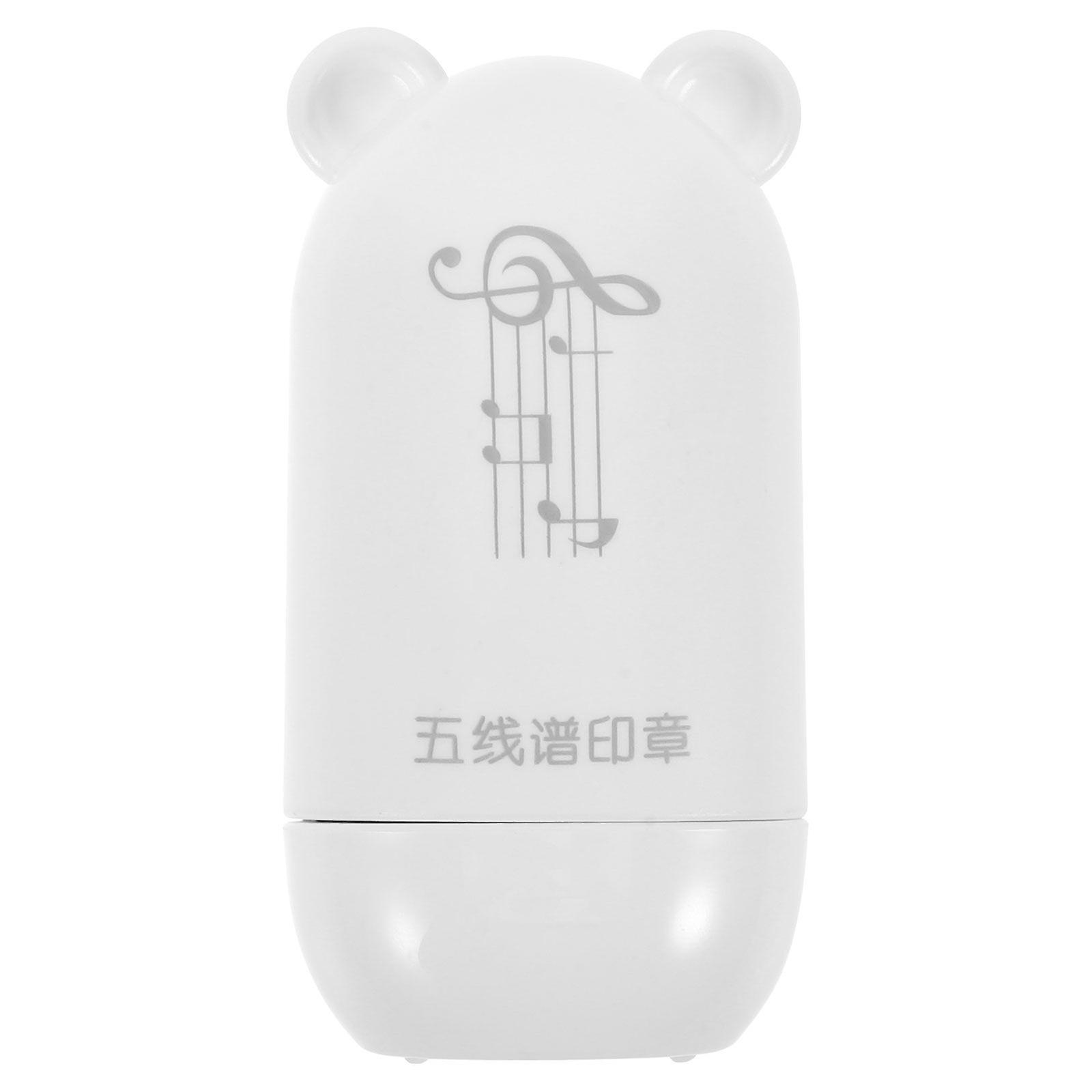 Five-Lines Rolling Stamp: Music Writing Self-Inking Staff Maker Roller - Dashed Handwriting Lines Stamp - Black Ink Handwriting Practice Tool