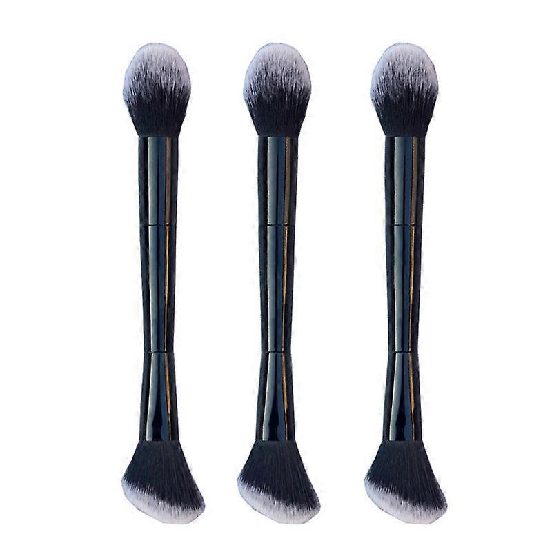 3PCS Double Ended Grooming Brush, Makeup Brush