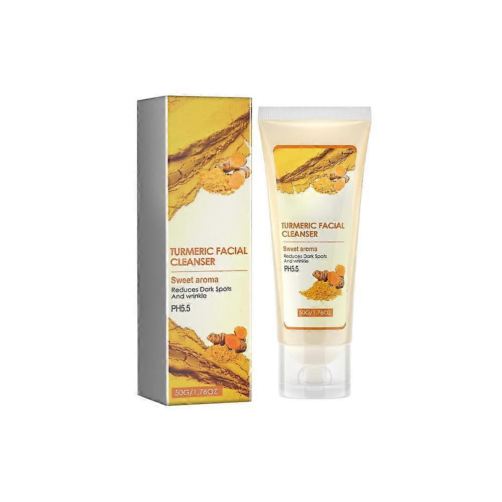 Turmeric Facial Cleanser 50g Gentle Deep Cleansing For Sensitive Skin Improves Tone Hydrates Balances Oil
