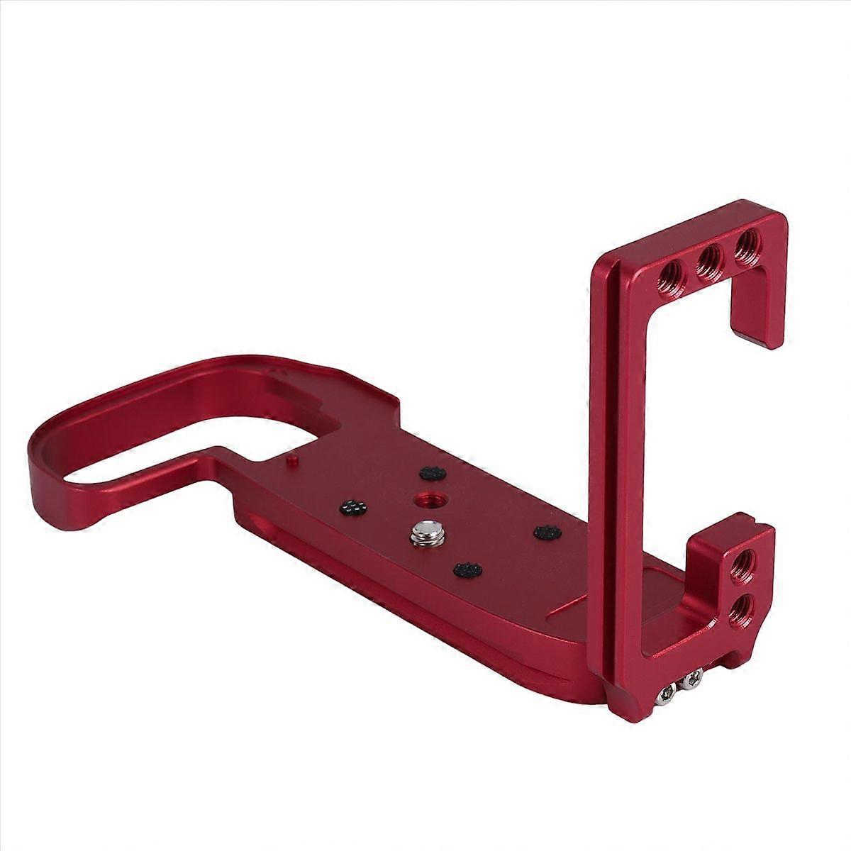 Quick Release L Plate Bracket Holder Hand Grip for R5 R6 Camera for Tripod Ballhead,Red