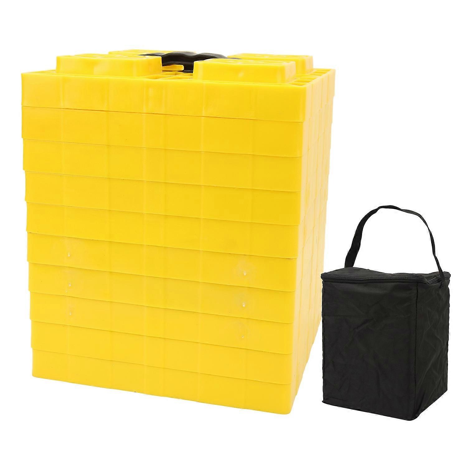 10pcs Camper Leveling Blocks Antislip Pads Design Heavy Duty Leveling Blocks with Storage Bag for Le
