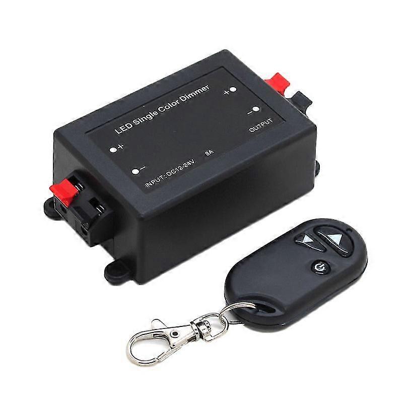 Dc 12v-24 Rf Wireless Controller Switch Led Single Color Dimmer Brightness Remote1pcs-black