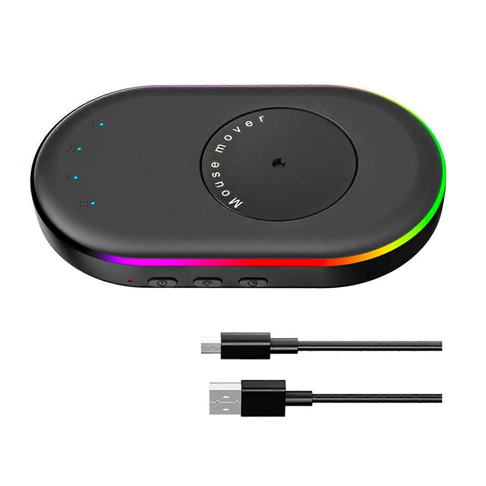 Undetectable Mouse Jigglers, Automatic Mouse Movers with Switches, Mouse Wiggler Mouse Shakers for Computer Laptop  Black