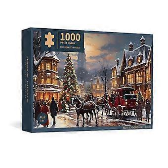 Christmas Series White Card Puzzle 52*38cm 1000 Pieces Puzzle Toy