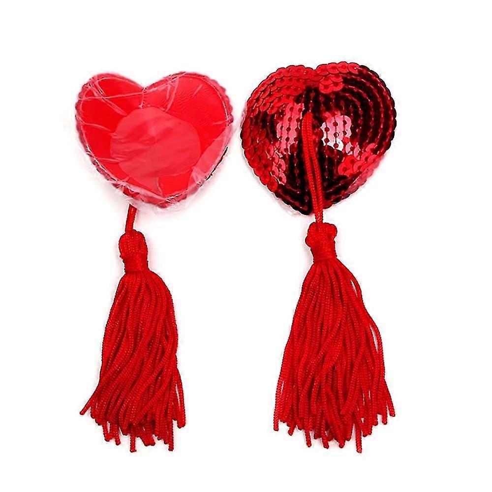 kvinners tassle hjerteformet bh brystvorte dekker