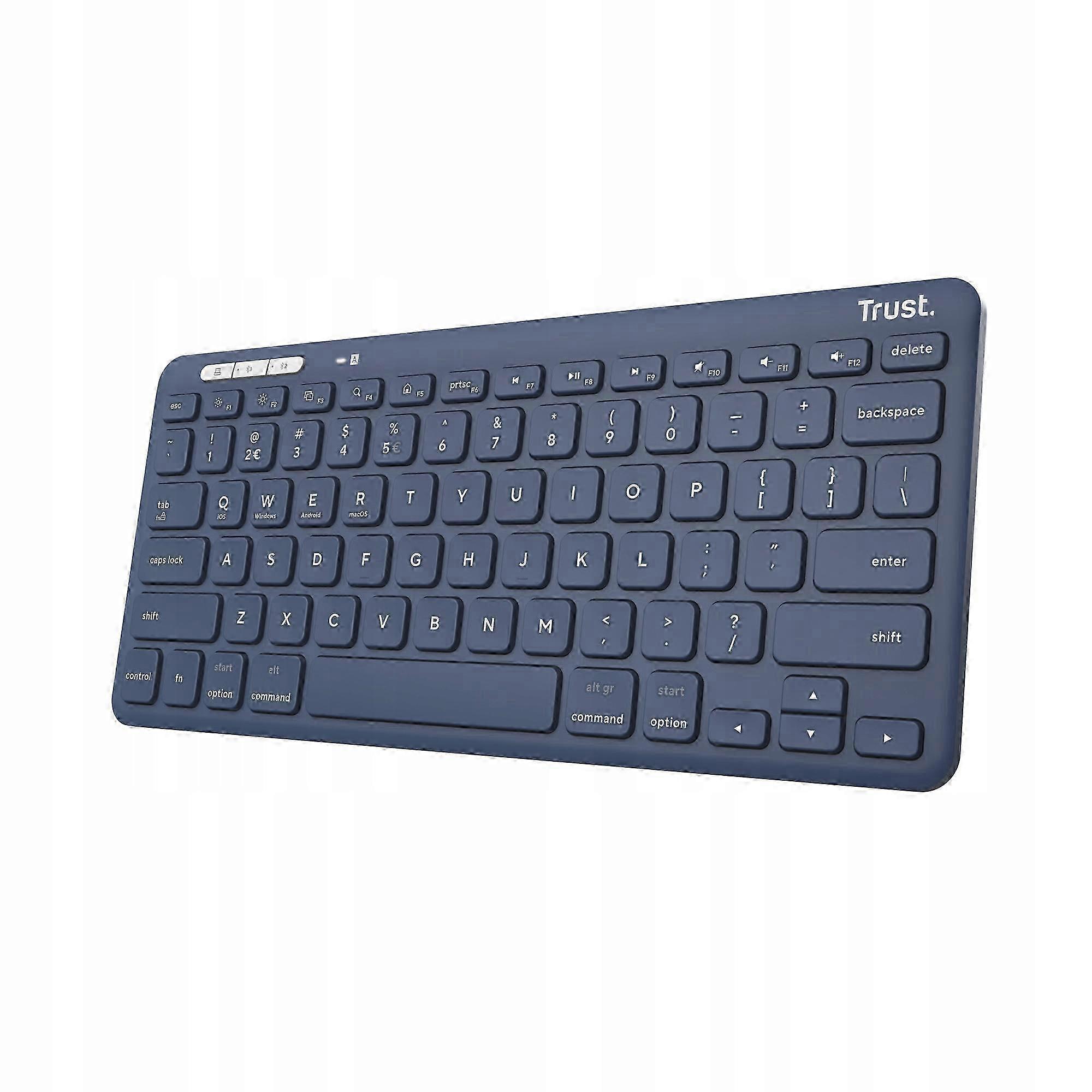 Mini Bluetooth Wireless Keyboard + 2.4 Ghz Eco Battery Blue