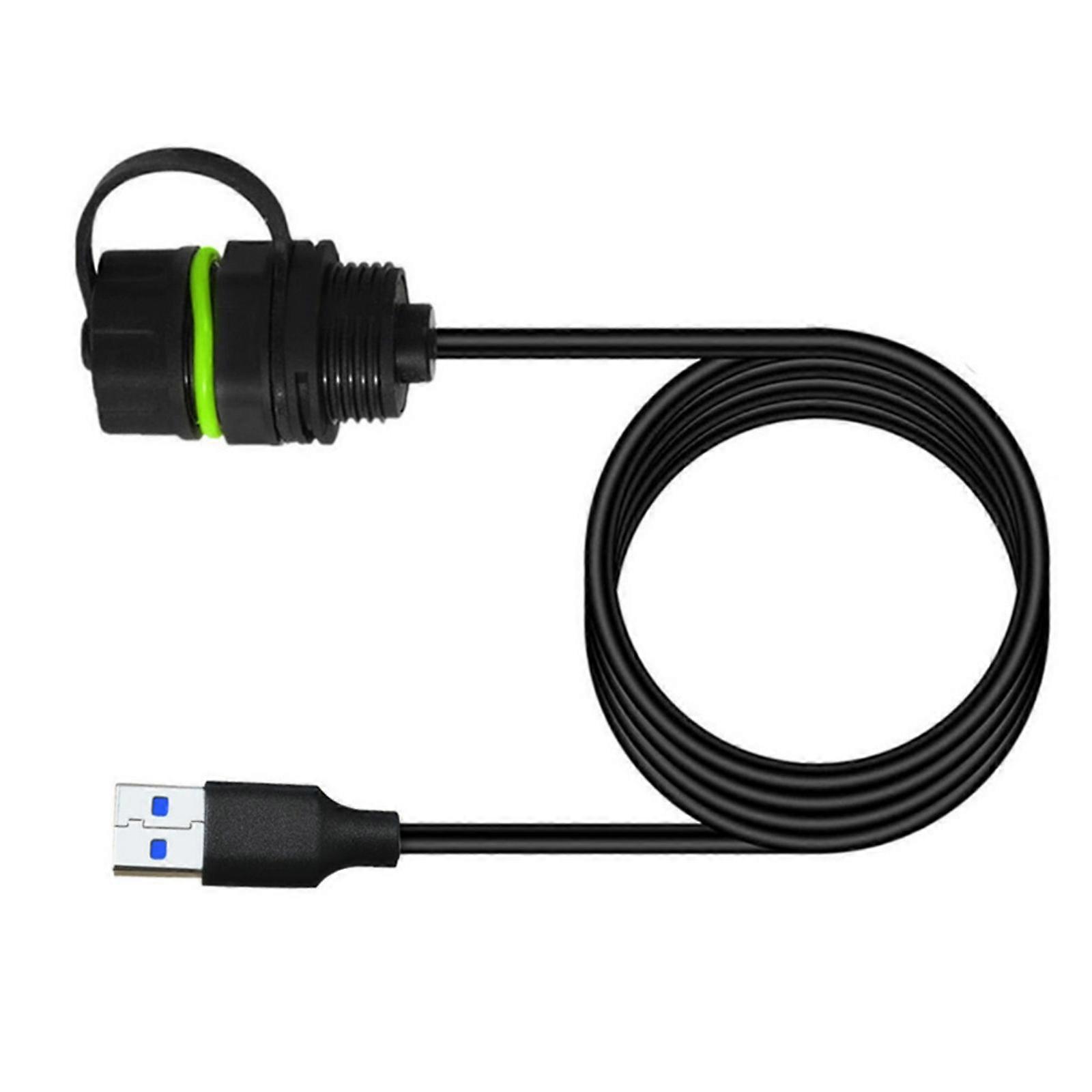 Universal USB3.0 Panel Mount Cable Fast 5Gbps Data Transfer & Rapid Charging Outdoor Equipment Use USB Extender Multicolor
