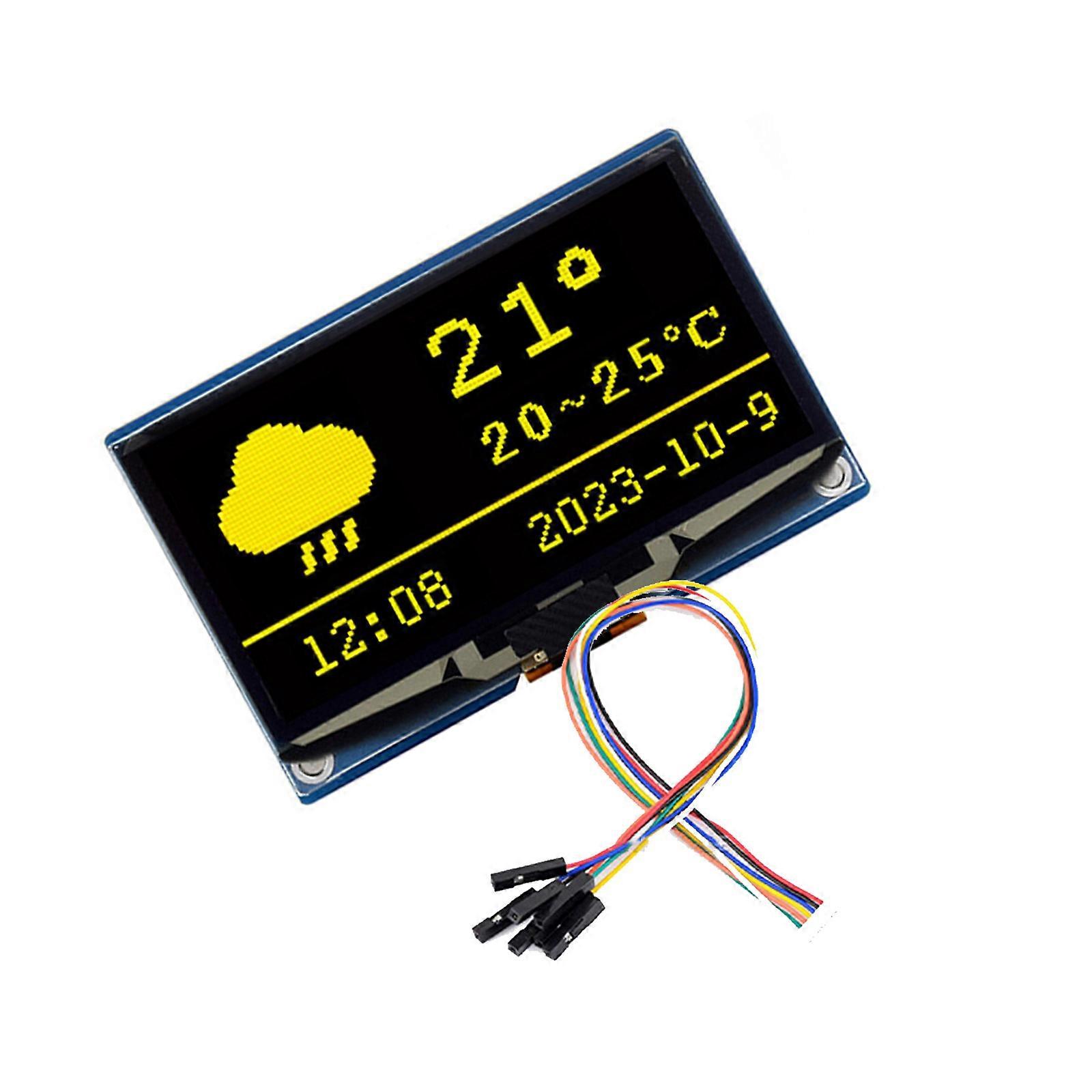 2.42inch Screen HighDefinition 2.42'' Display Module 128×64 for Electronics forSTM32 ForRaspberryPi Multicolor