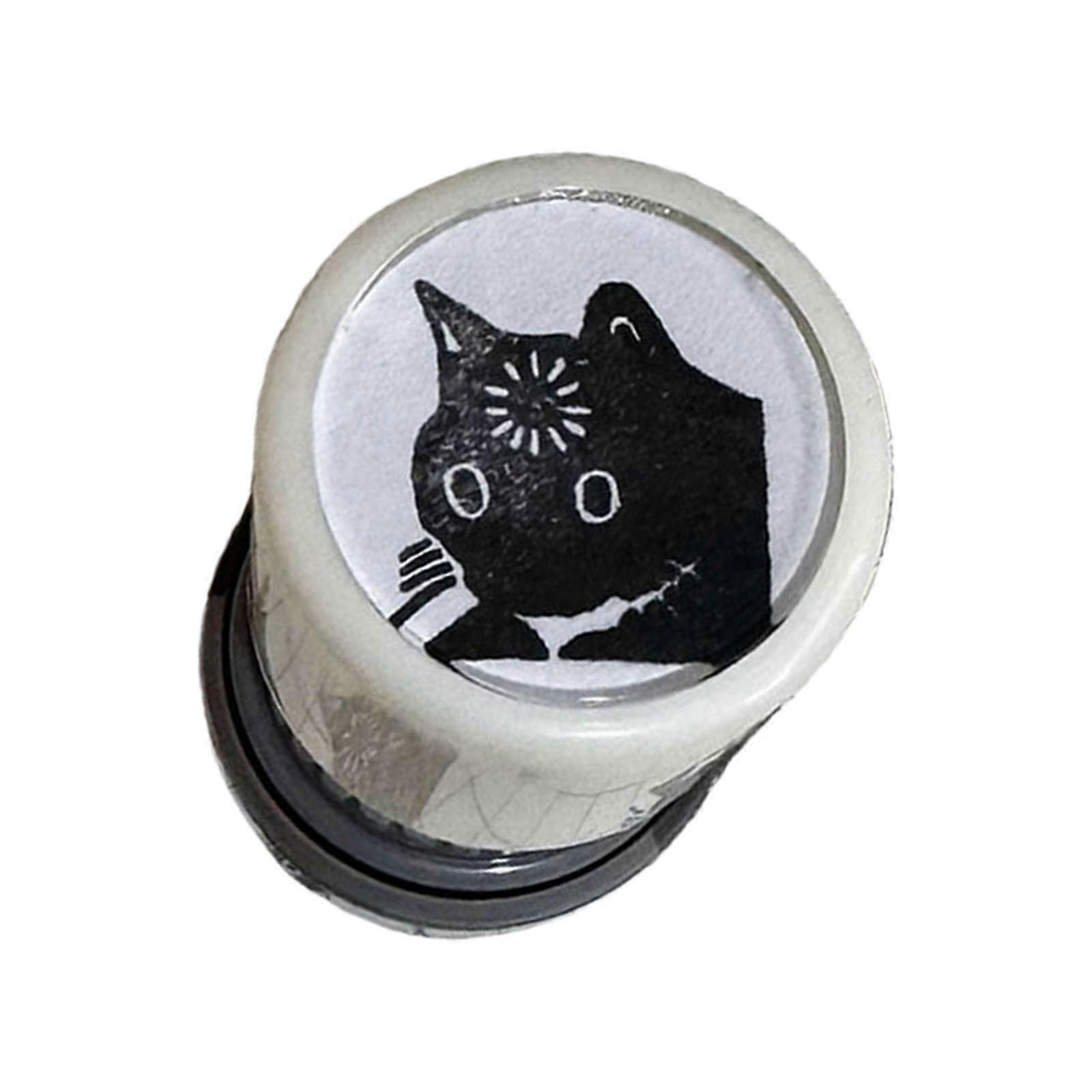 Ergonomic Cats Motif Stamping Device Shatterproof Plastic Texture Convenient for Paperwork Decorating Classroom Daily Use Multicolor
