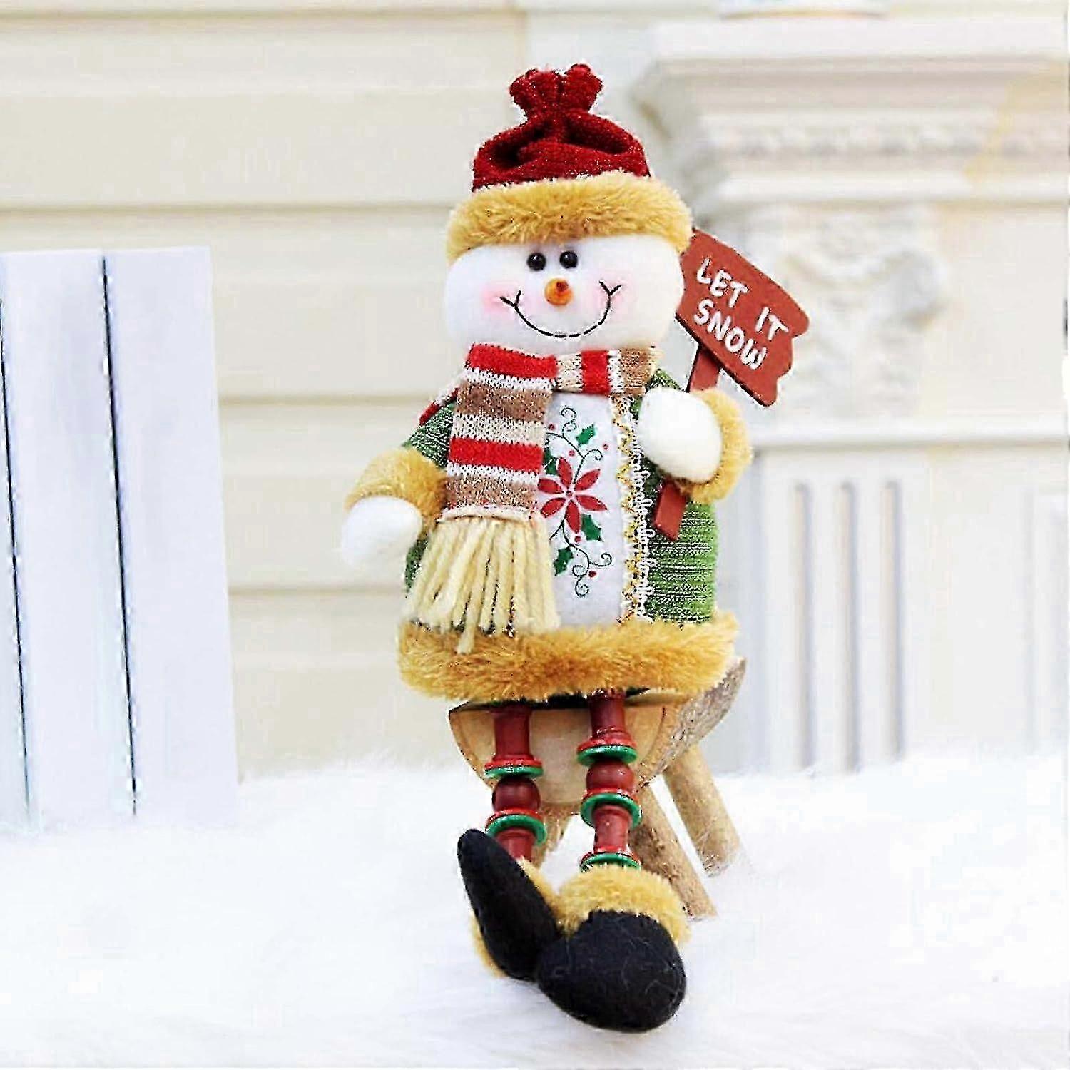 Christmas themed plush toy cute shape soft filling comfortable to hug