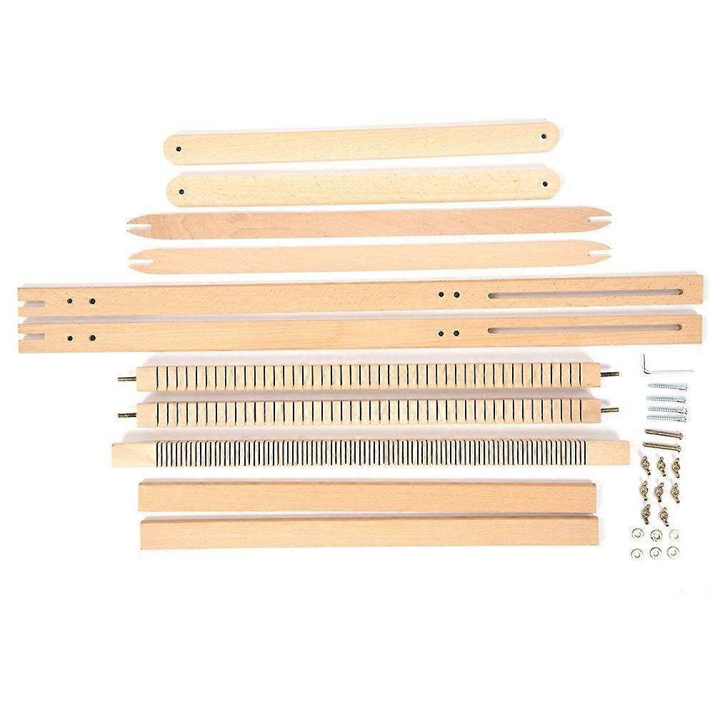 Adjustable Weaving Frame Solid Wood Blanket Scarf DIY Loom Sewing Machine