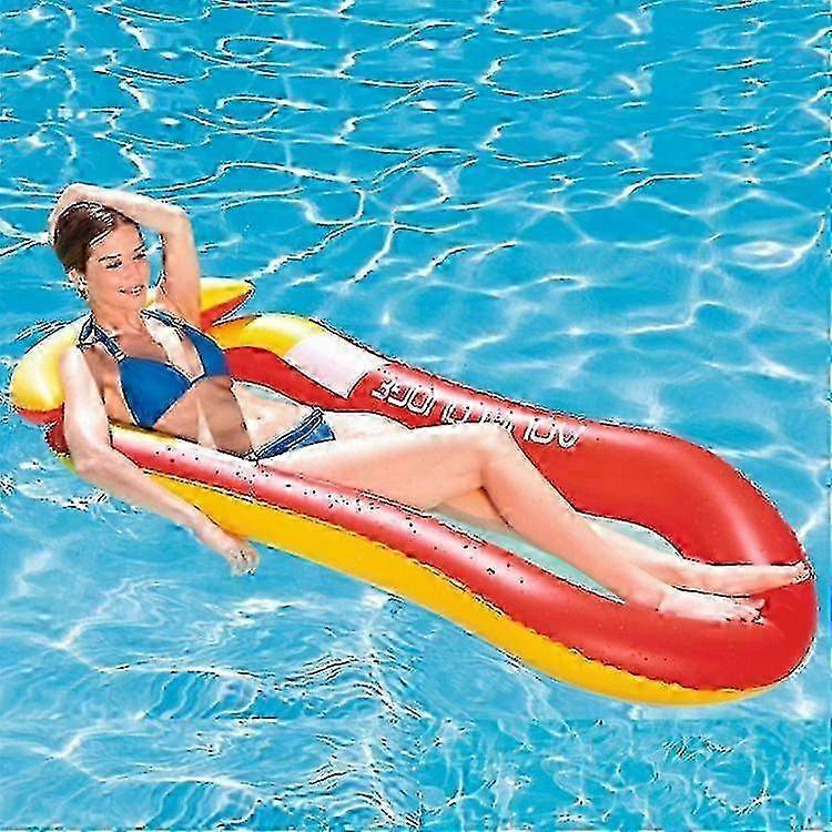 2025 Inflatable Swimming Ring Water Hammock Toys, Reclining Chair With Armrest Water Floating Row, Inflatable Floating Row