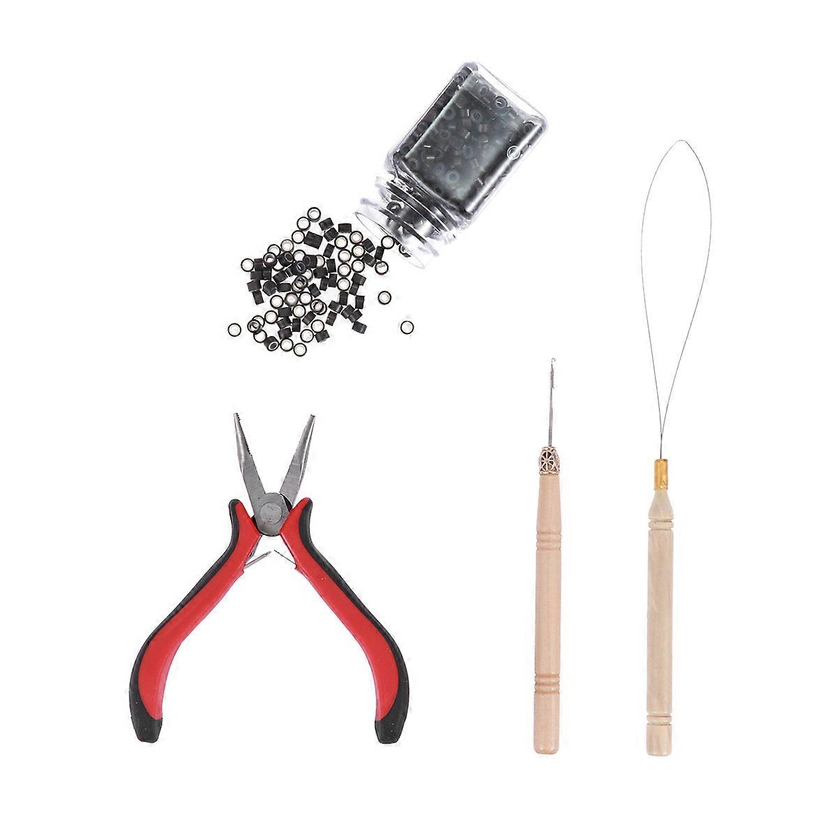 Hair Extension Tool Kit for Salon Use 1Set Professional Pulling Needle Plier