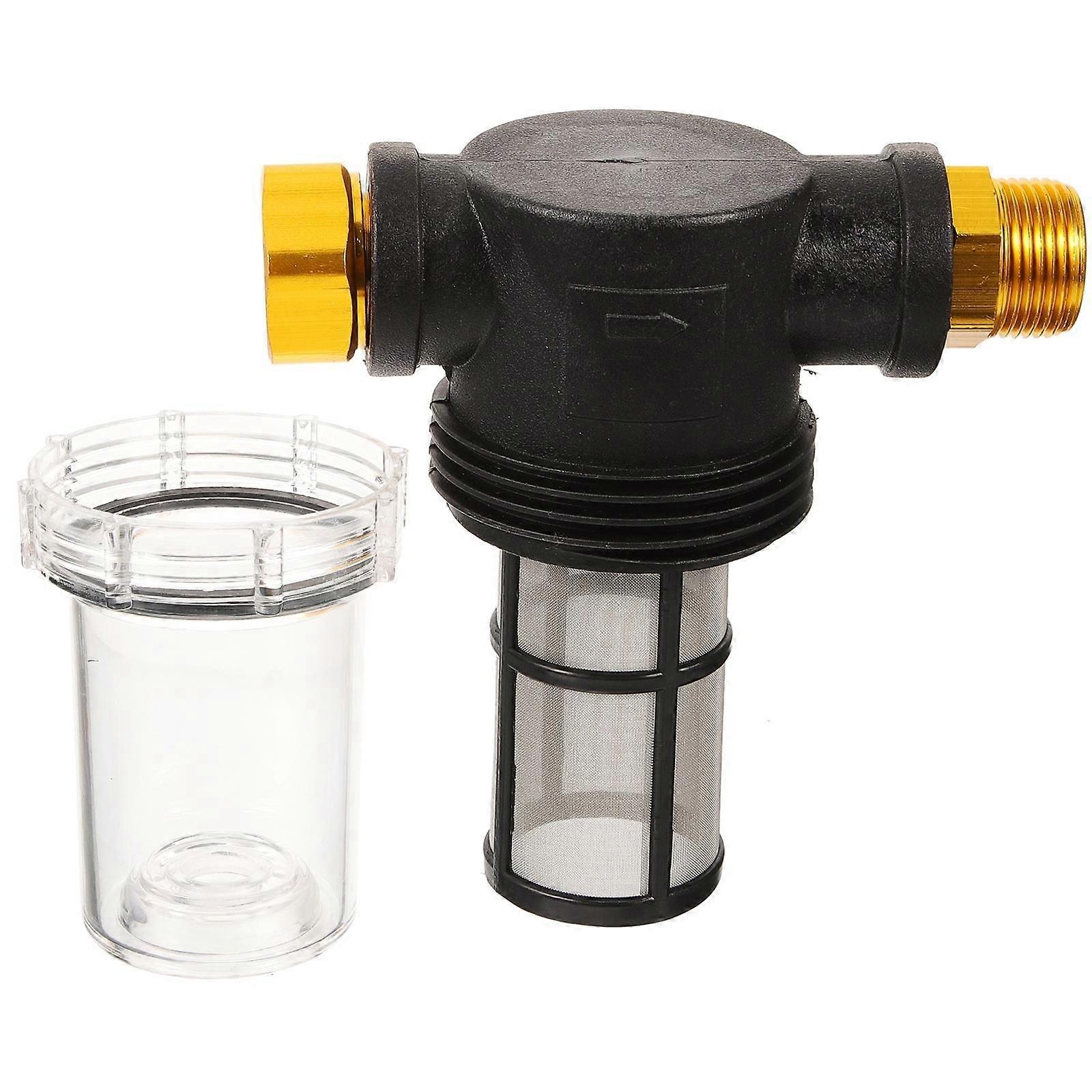 High Pressure Water Filter 1 Set Sediment Filter with Clean Inlet Hose Filter for Garden EU Standard