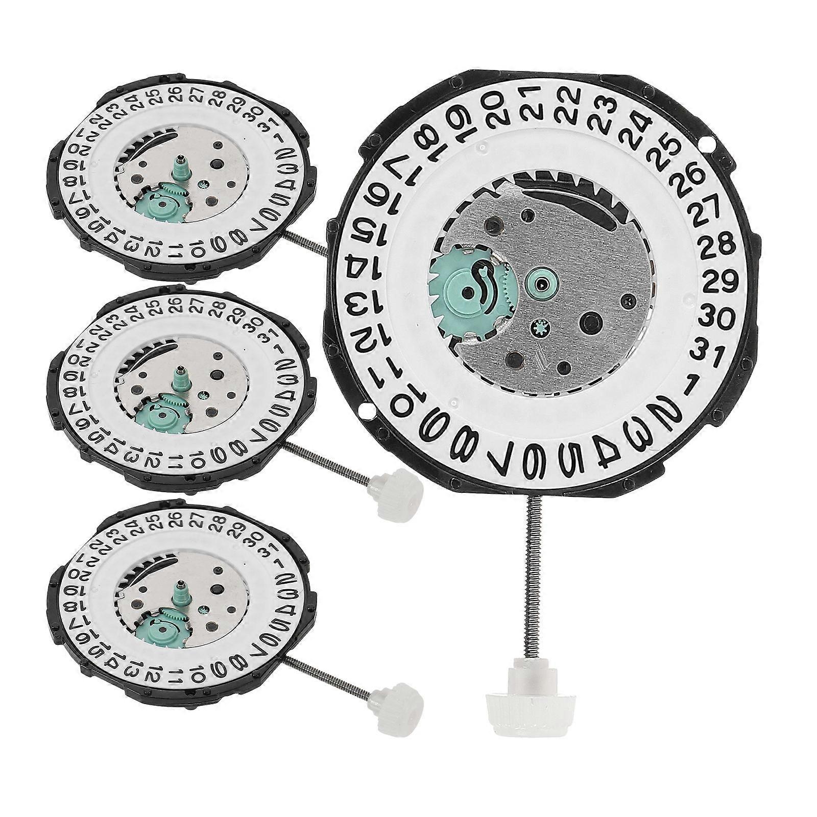 Watch Calendar Dial Replacement 4Pcs For Mechanical Watches Silver Optimized For Repair Maintenance With Precision Timing