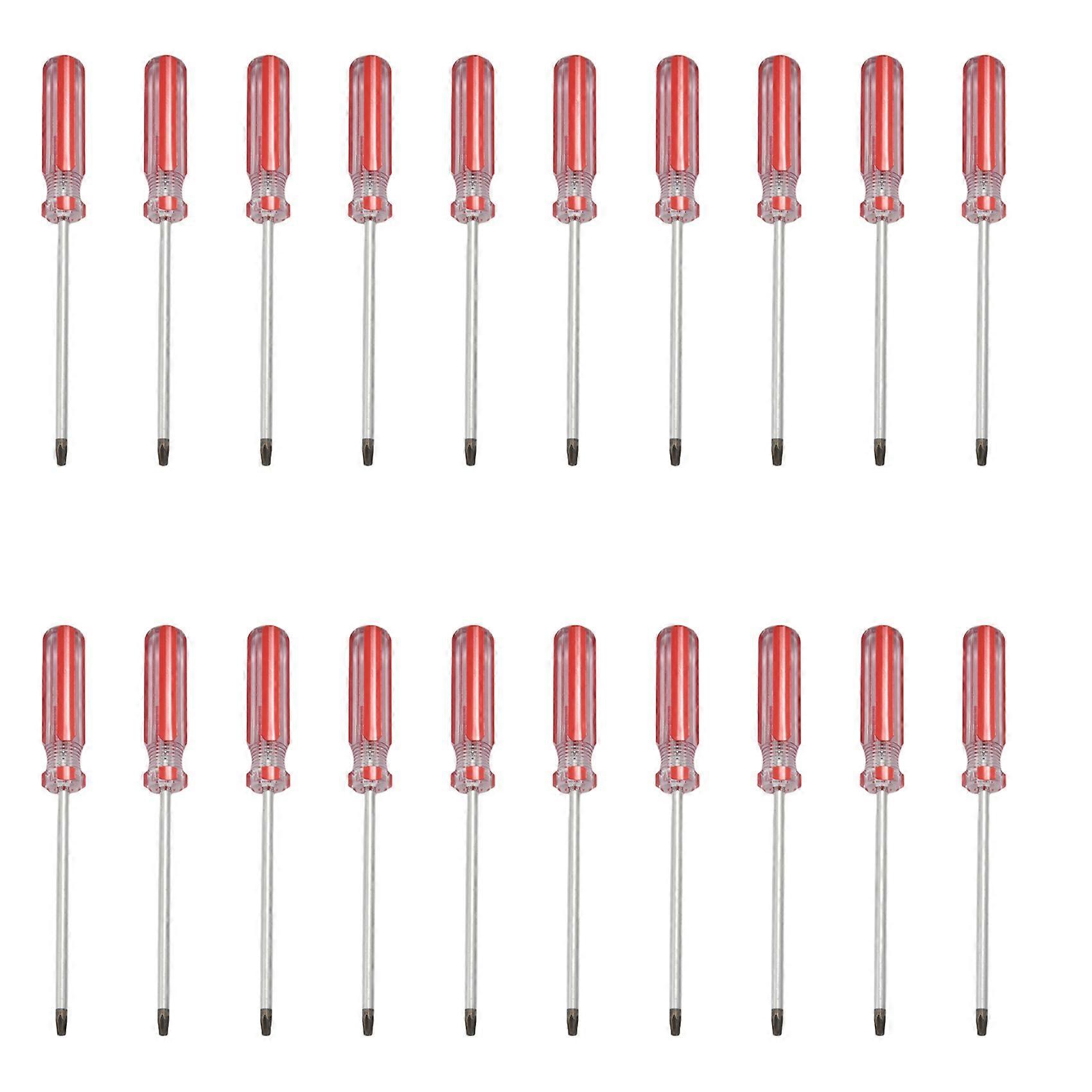 20X Plastic Handle T20 Security Torx Screwdriver Hand Tools