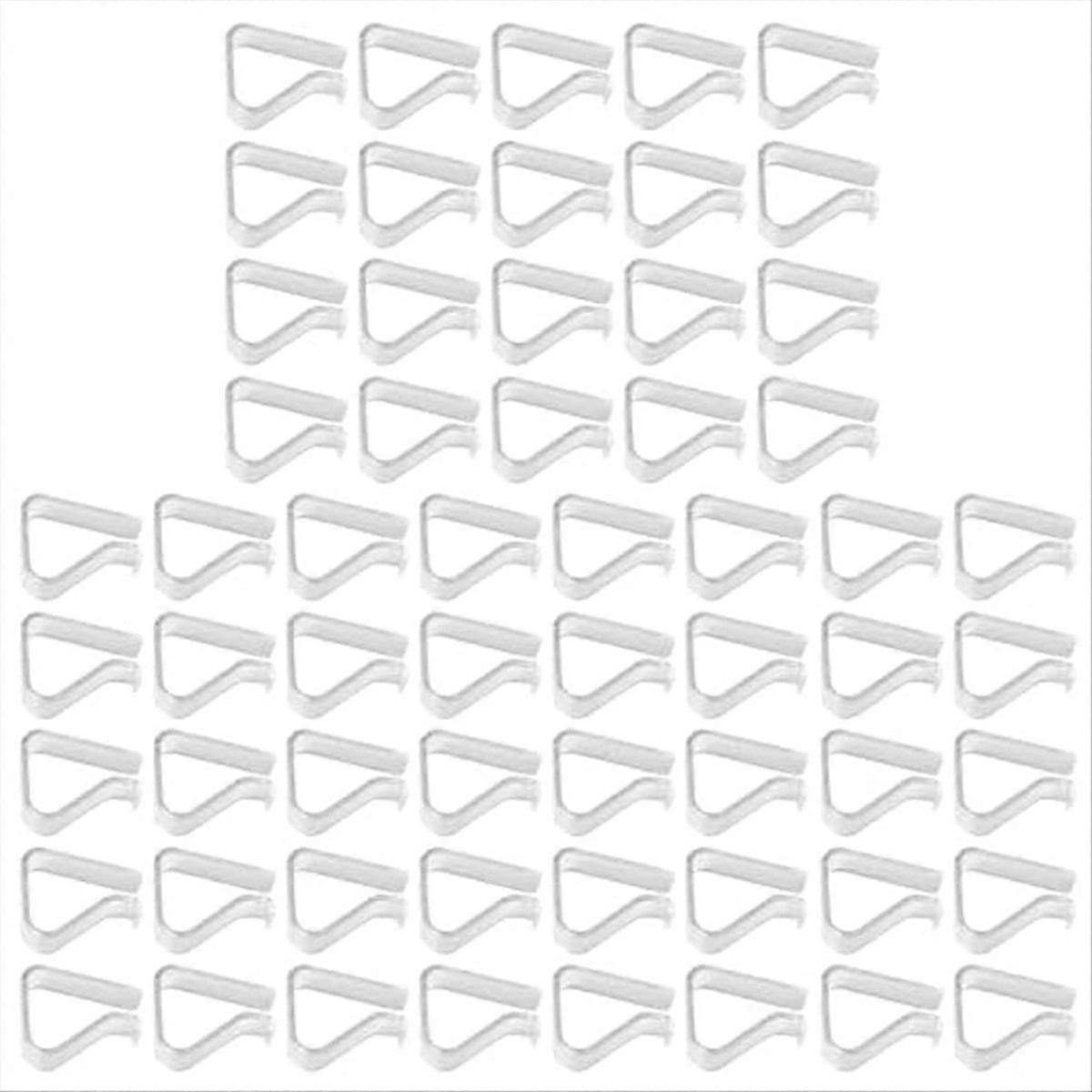 60pcs Transparent Tablecloth Clips Windproof Table Cover Holder
