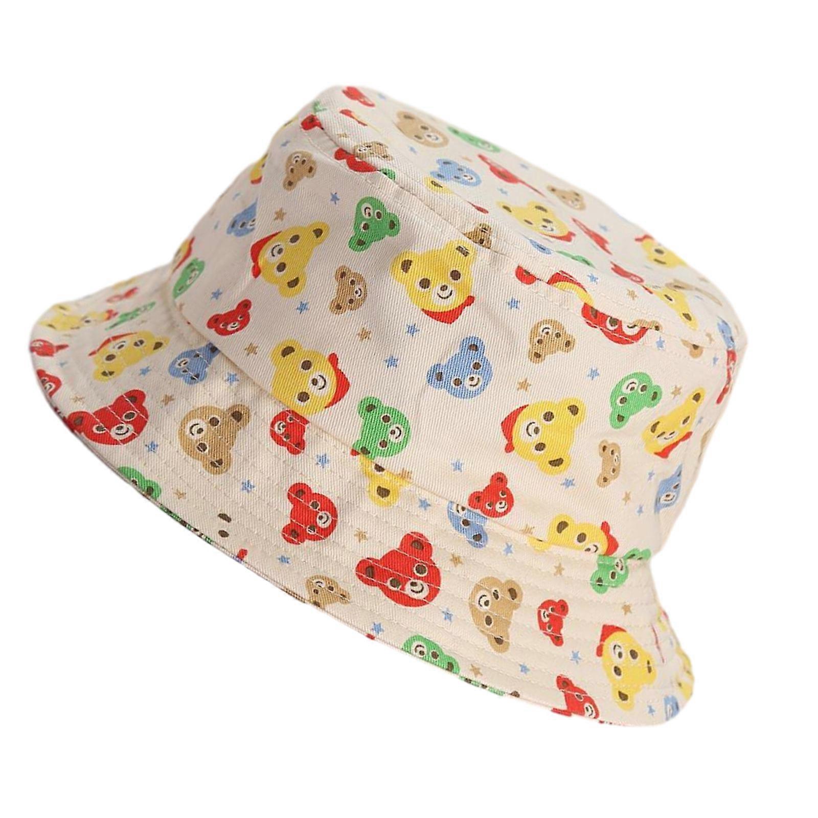 للجنسين حديثي الولادة بنما كاب الدب نمط دلو قبعة الشمس خفيفة الوزن قبعة قطنية مريحة ارتداء قبعة للأولاد والبنات م