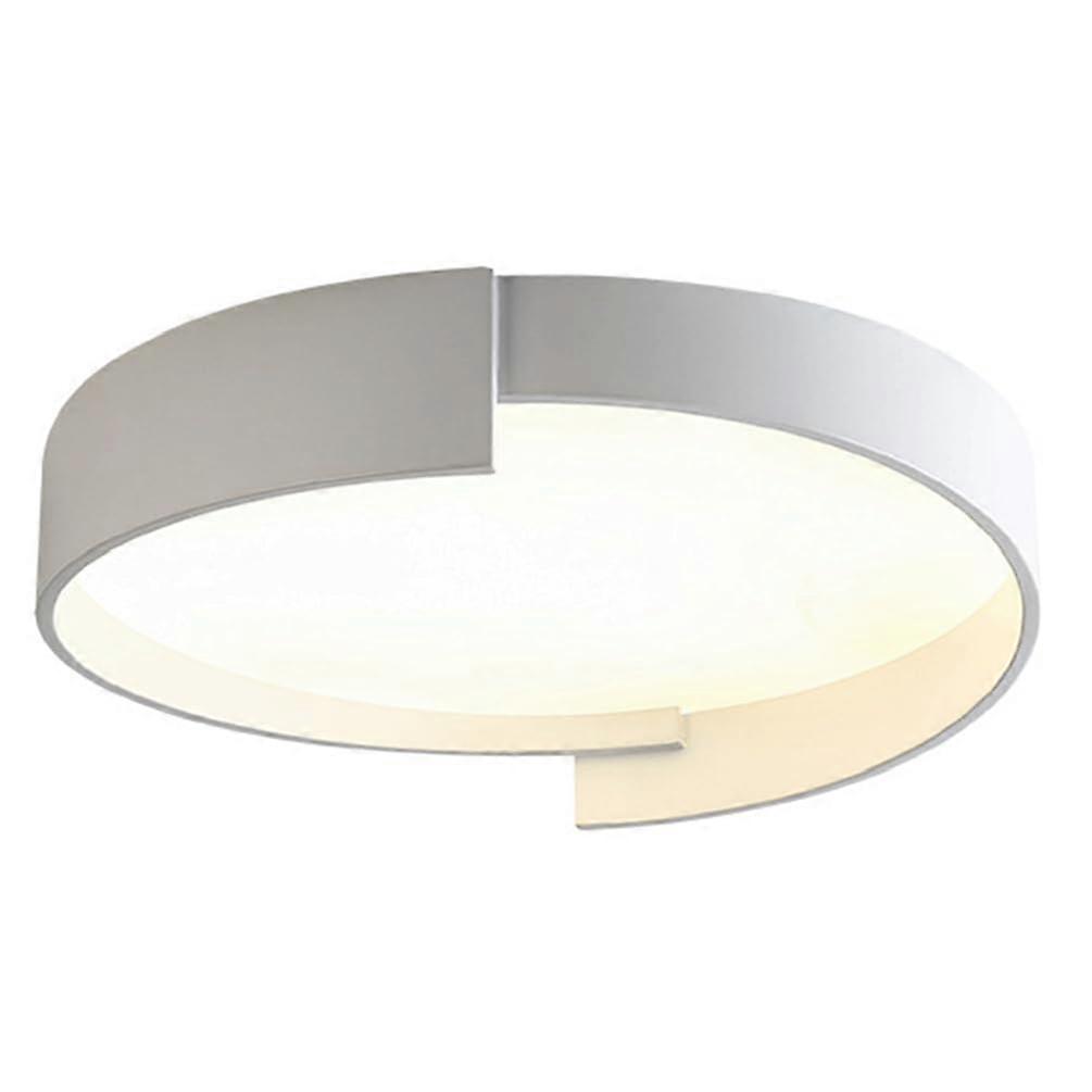 Dimmable LED Flush Mount Ceiling Light with 3 Color Adjustable Ultra Thin Design, White 19.7in