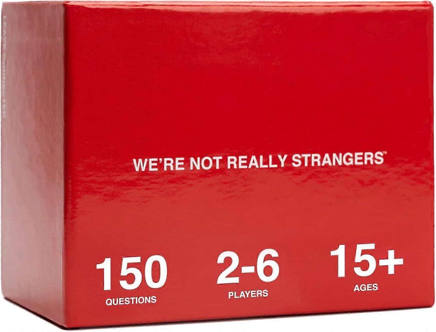WE'RE NOT REALLY STRANGERS Card Game - 150 Conversation Cards for Couples, Friends, and Strangers - Icebreaker for Game and Date Nights and Parties - 