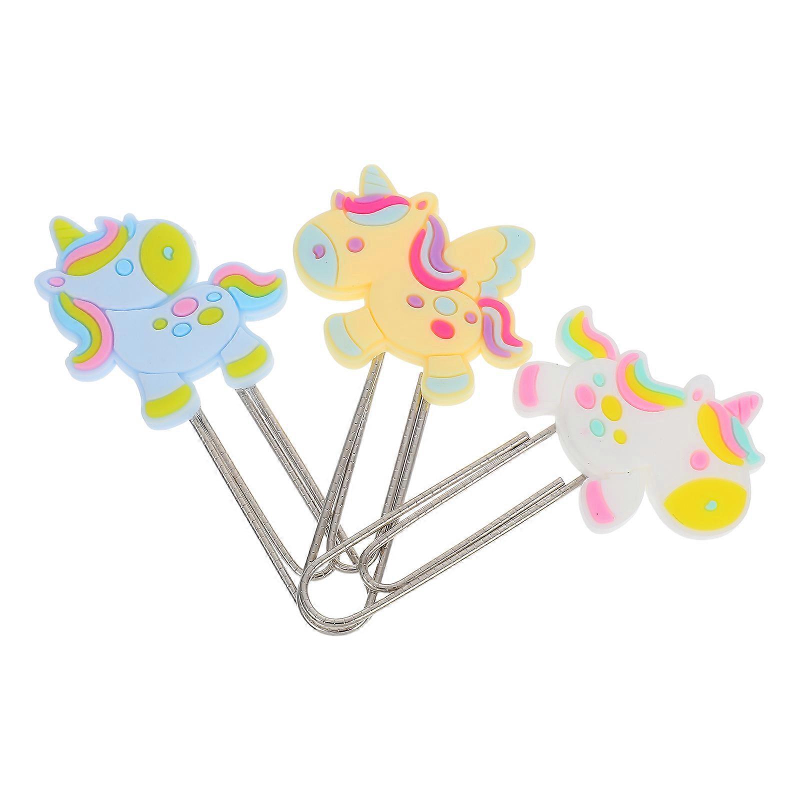 Creative Cute Bookmark Metal Paper Clips for Book Use 3Pcs Set