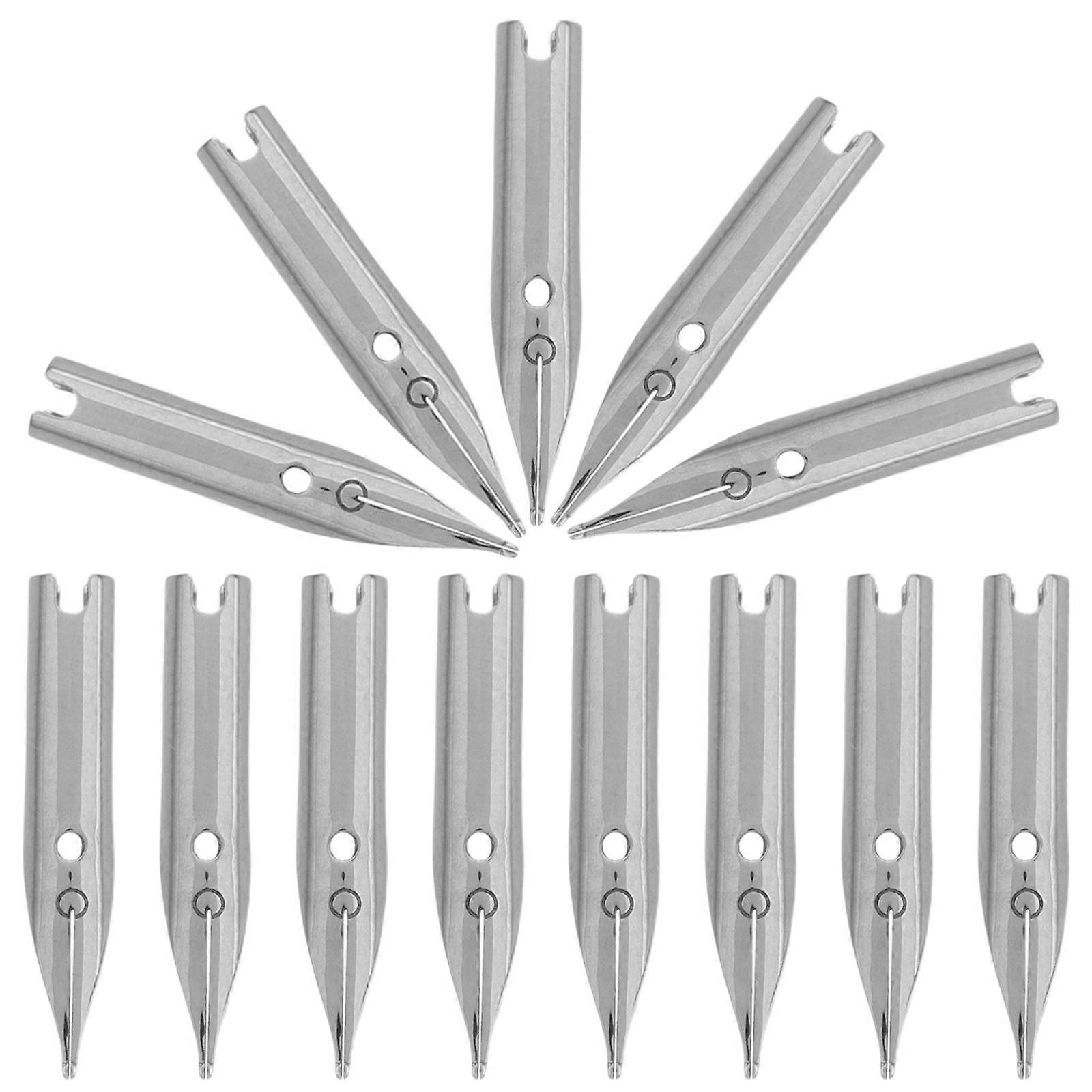 Metal Silver Dip Pen Nibs Replacement for Calligraphy 40Pcs Set