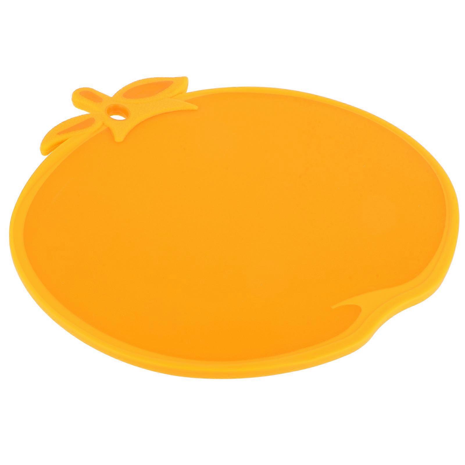 Orange Mini Fruit Cutting Board for Kitchen Use Reusable Tool