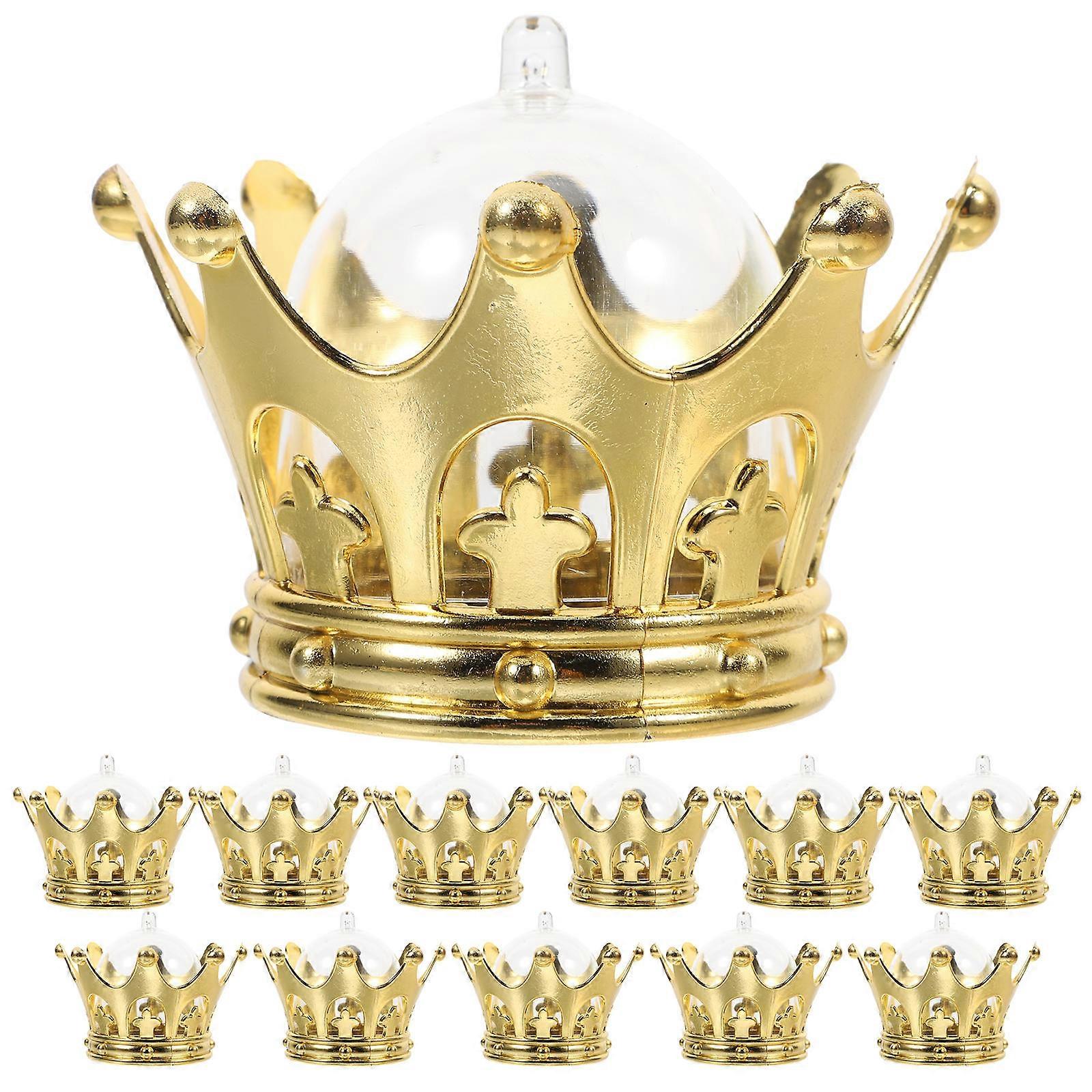 Refillable Box Crown Style for 12Pcs Wedding and Party Occasions